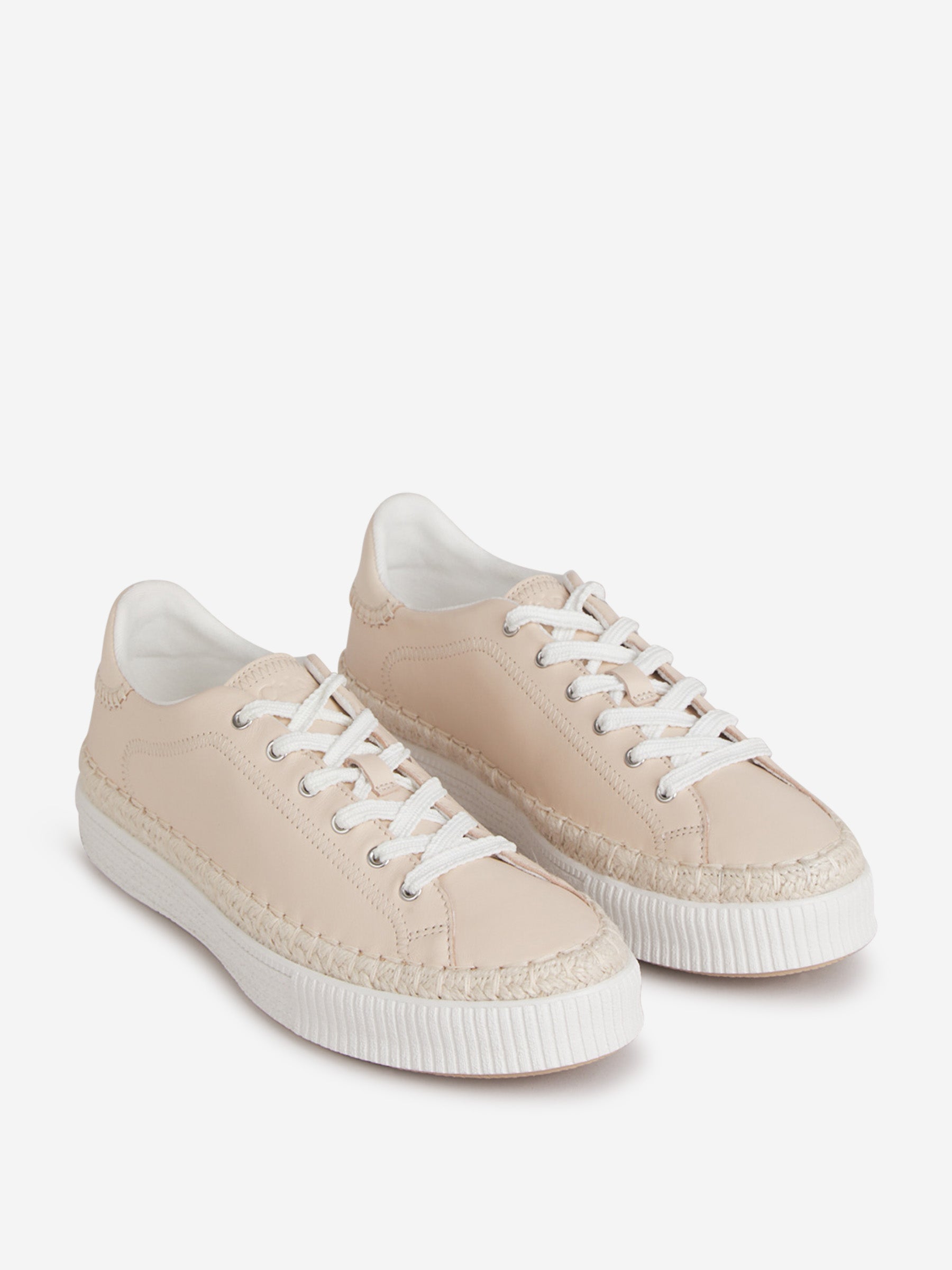 Оригінальна Logo Leather Sneakers Chloe – вид ззаду