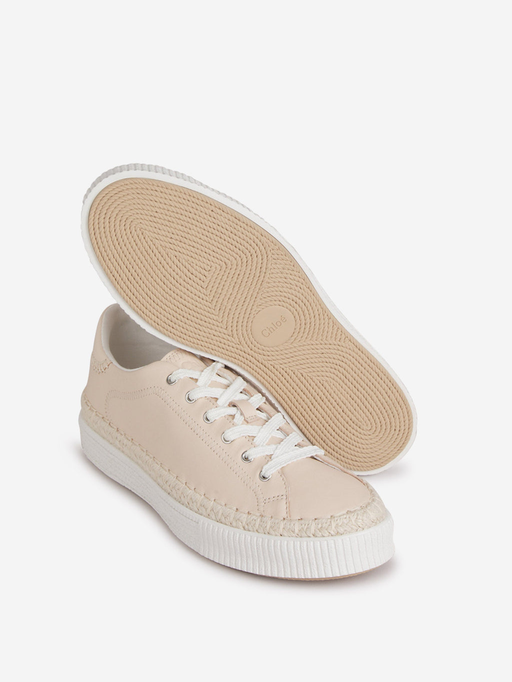 Оригінальна Logo Leather Sneakers Chloe – збільшений вид
