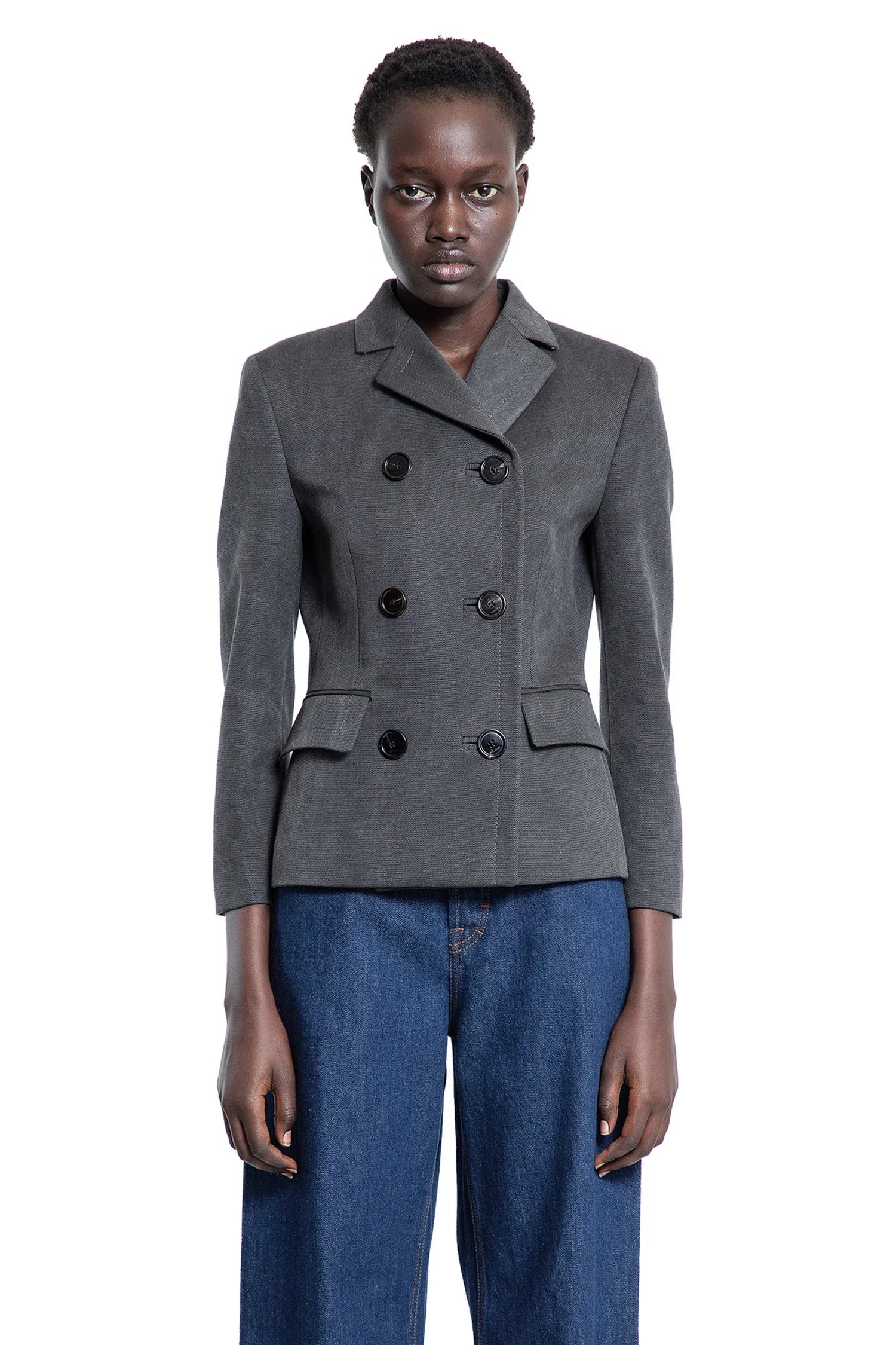 Оригінальна Washed Cotton Canvas Blazer Gucci – вид ззаду