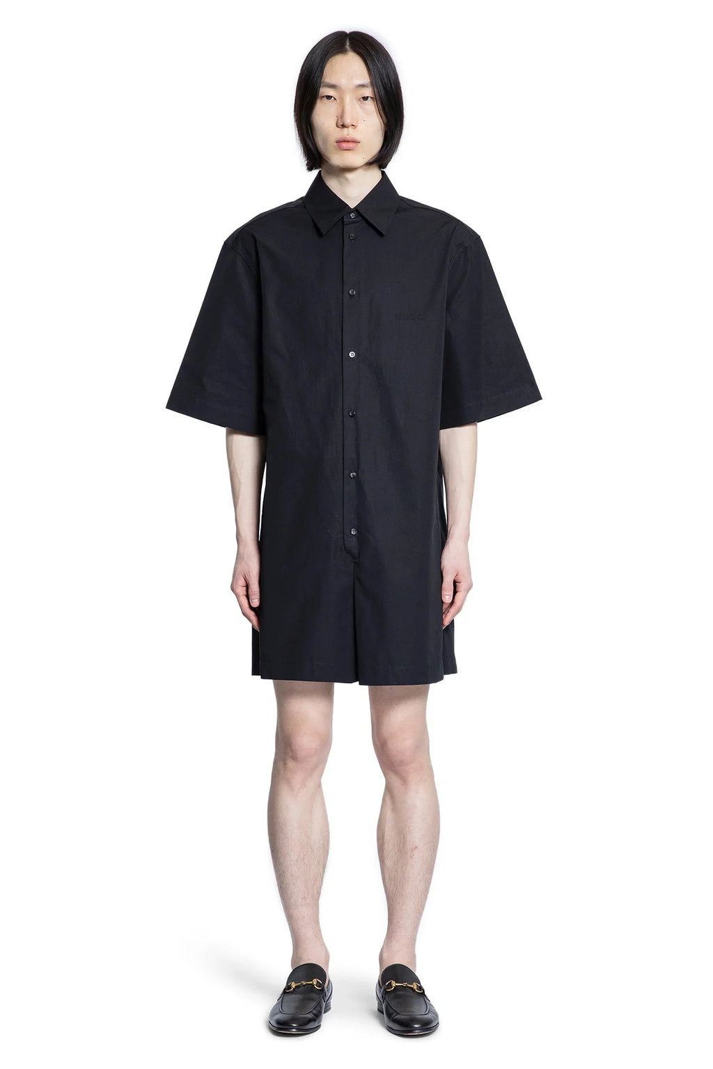Cotton Poplin Shirt Jumpsuit Gucci оригінал – Купити в Україні – вид ззаду