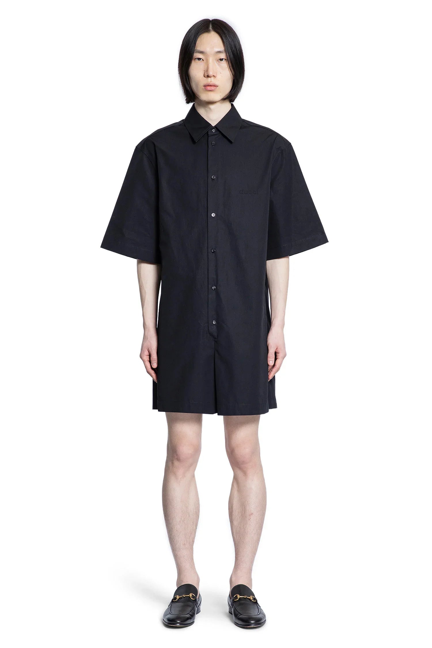 Cotton Poplin Shirt Jumpsuit Gucci оригінал – Купити в Україні – вид ззаду