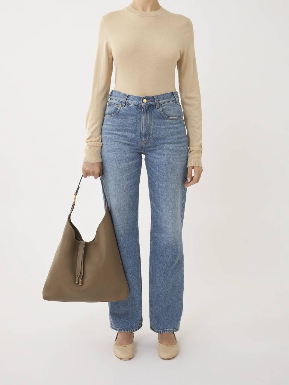 Оригінальна Leather Hobo Bag Chloe – вид ззаду