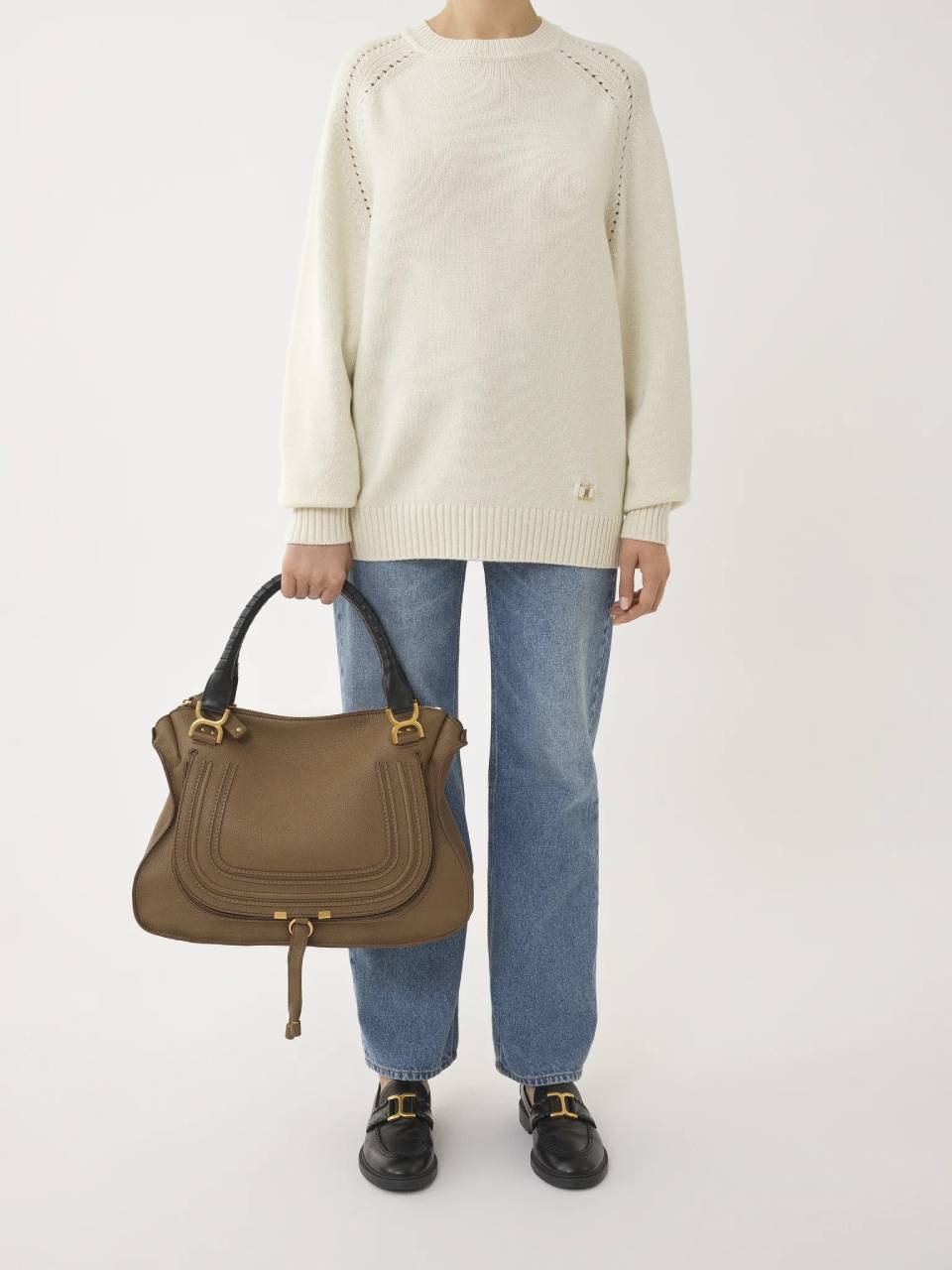 Marcie L Leather Shoulder Bag Chloe оригінал – Купити в Україні – детальний вид