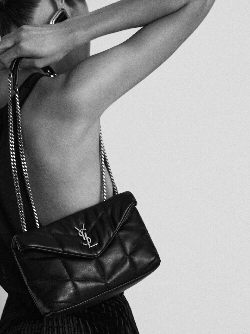 Оригінальна Puffer Toy Shoulder Bag Saint laurent – боковий вид