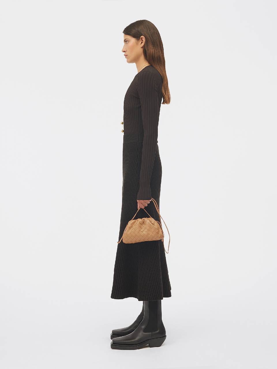 Mini Pouch Clutch Bag Bottega veneta – Гарантія оригінальності – вид ззаду