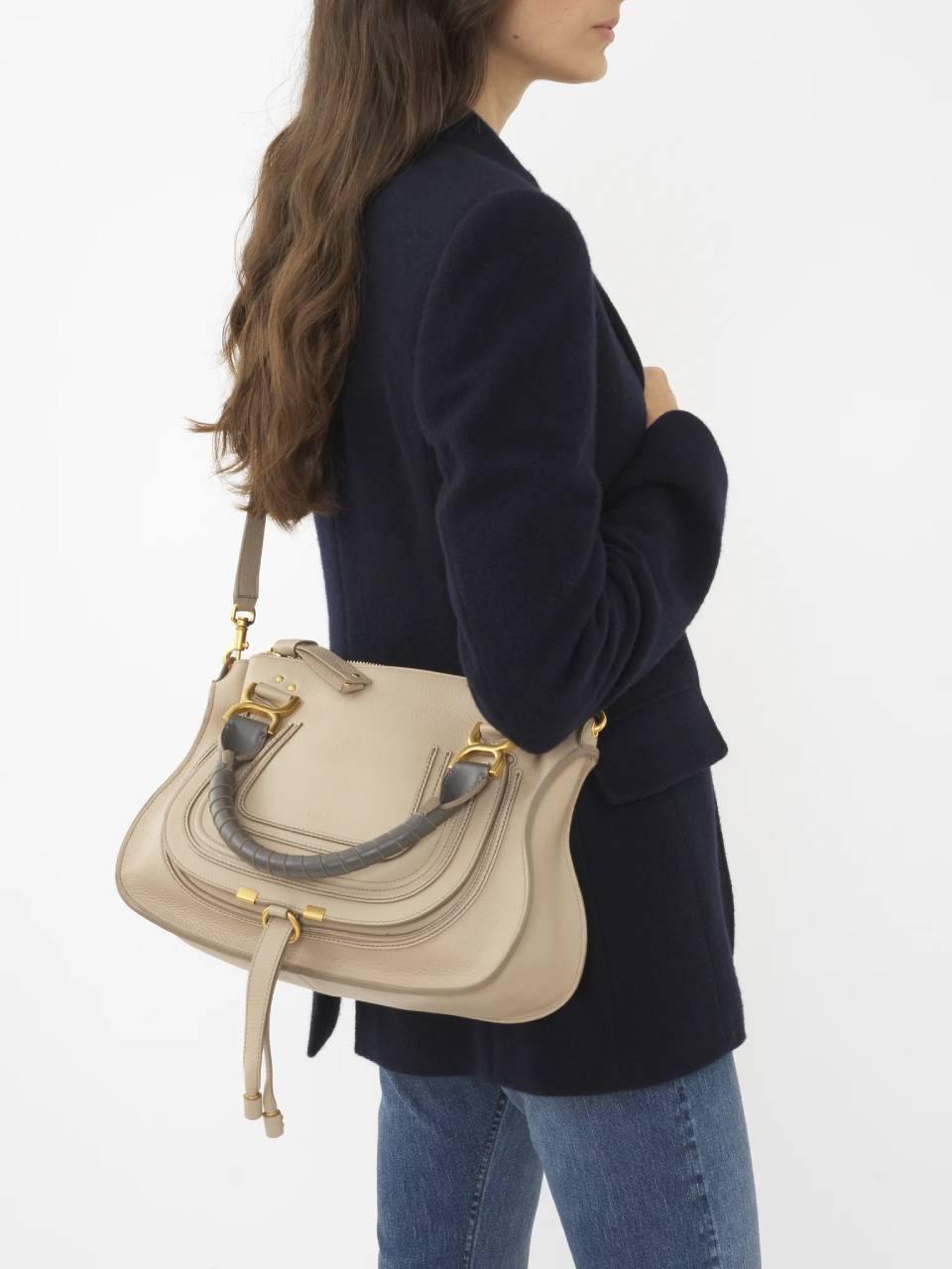 Marcie Double Handles Handbag Chloe – Гарантія оригінальності – боковий вид