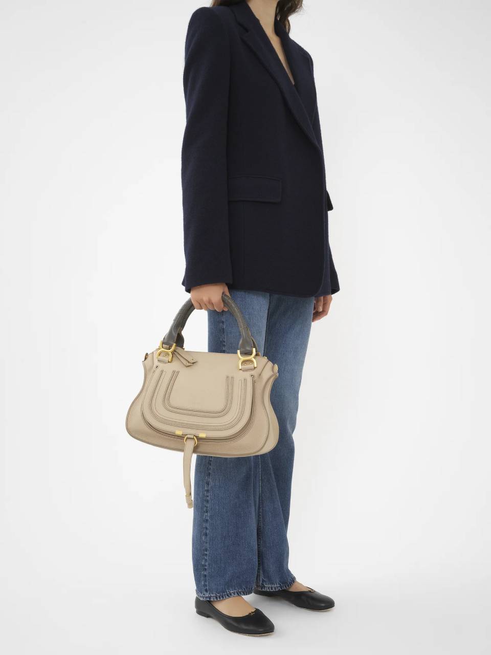 Marcie Double Handles Handbag Chloe – Гарантія оригінальності – детальний вид