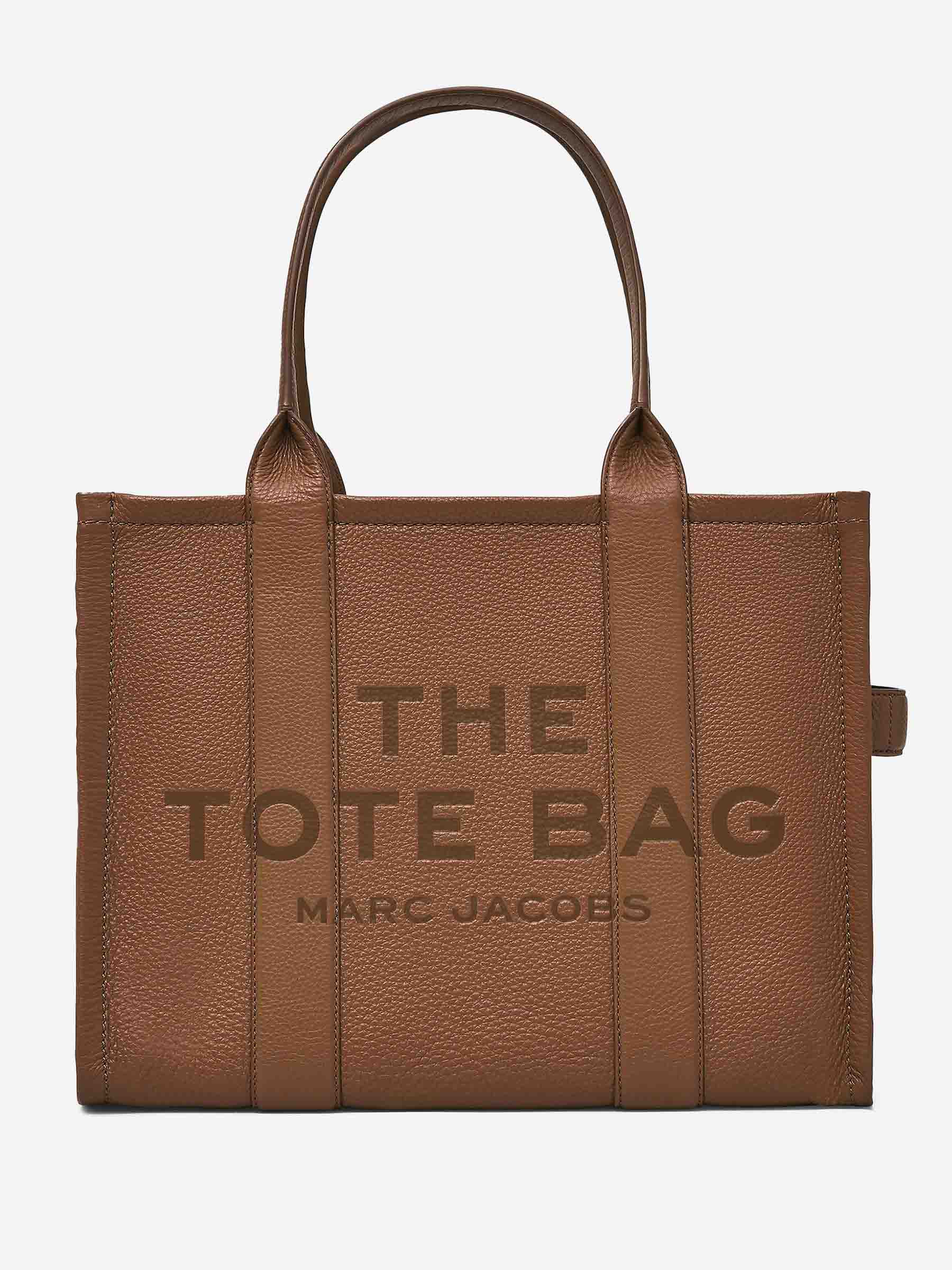 Maxi Leather Tote Bag Marc jacobs – Гарантія оригінальності – боковий вид