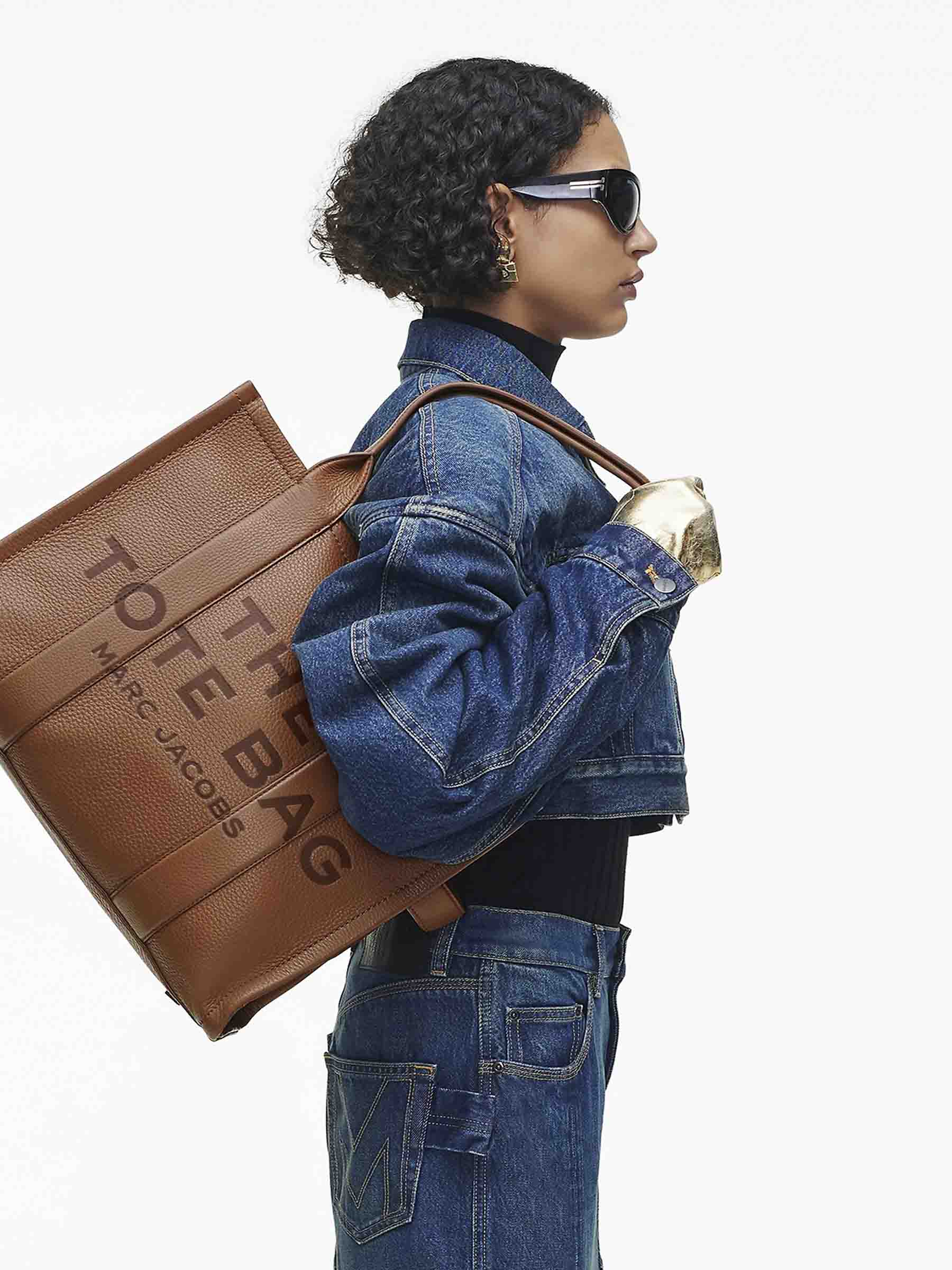 Maxi Leather Tote Bag Marc jacobs – Гарантія оригінальності – вид ззаду