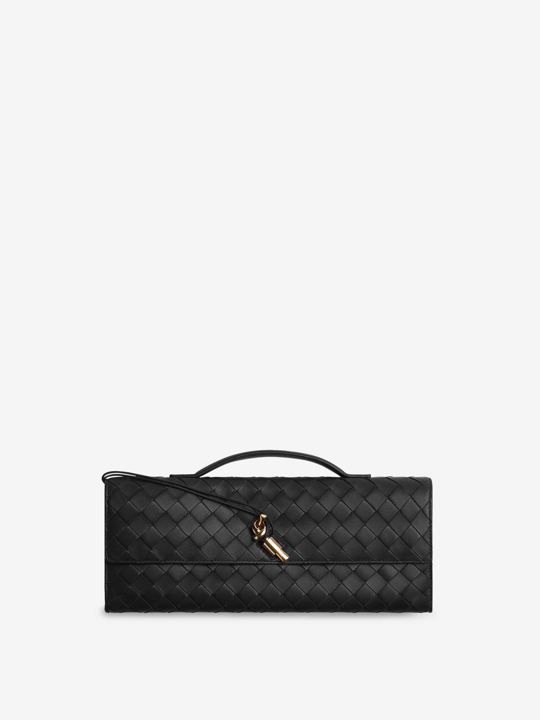 Andiamo Clutch Handbag Bottega veneta – Гарантія оригінальності – боковий вид