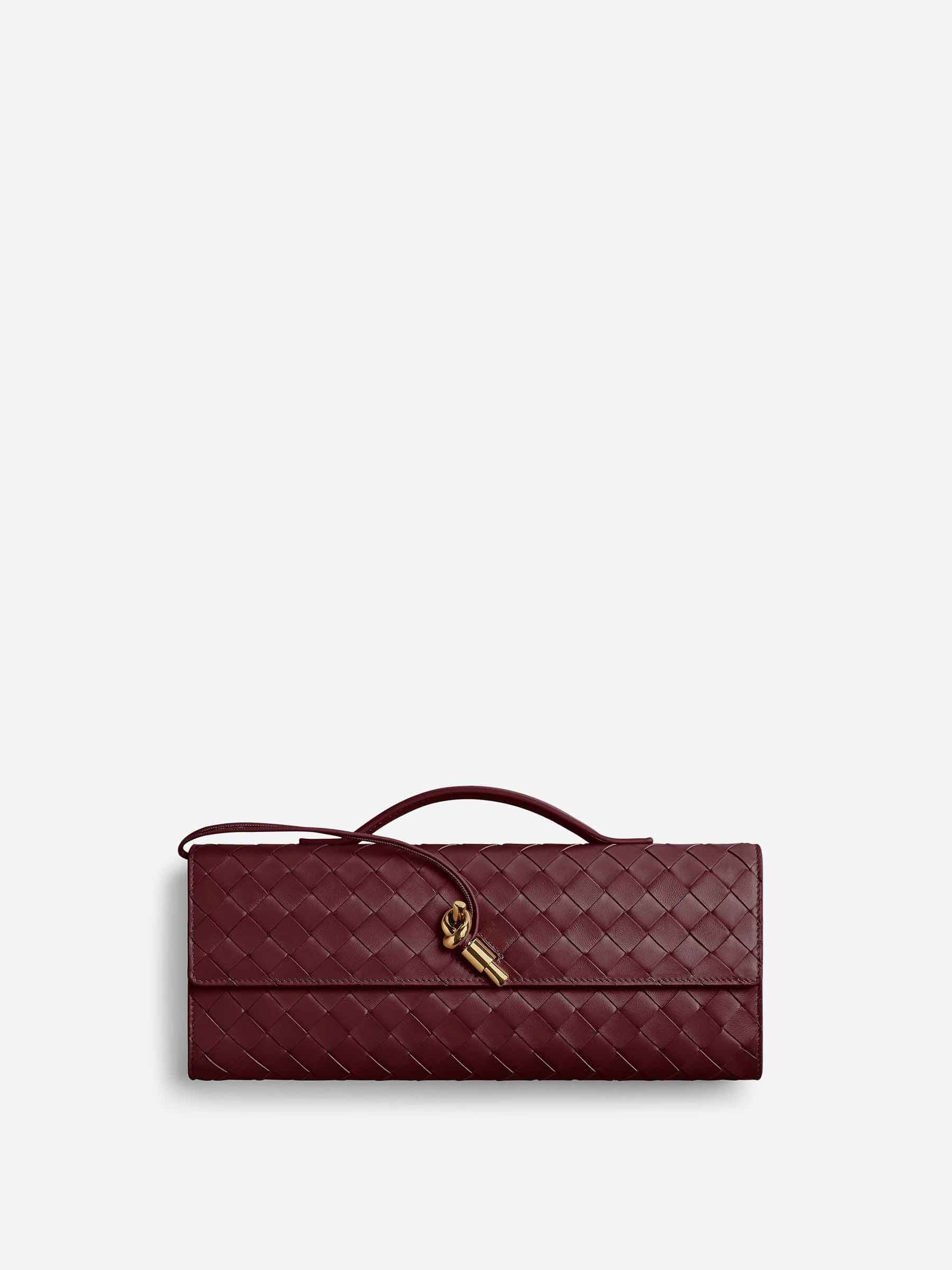 Andiamo Clutch Handbag Bottega veneta – Гарантія оригінальності – боковий вид