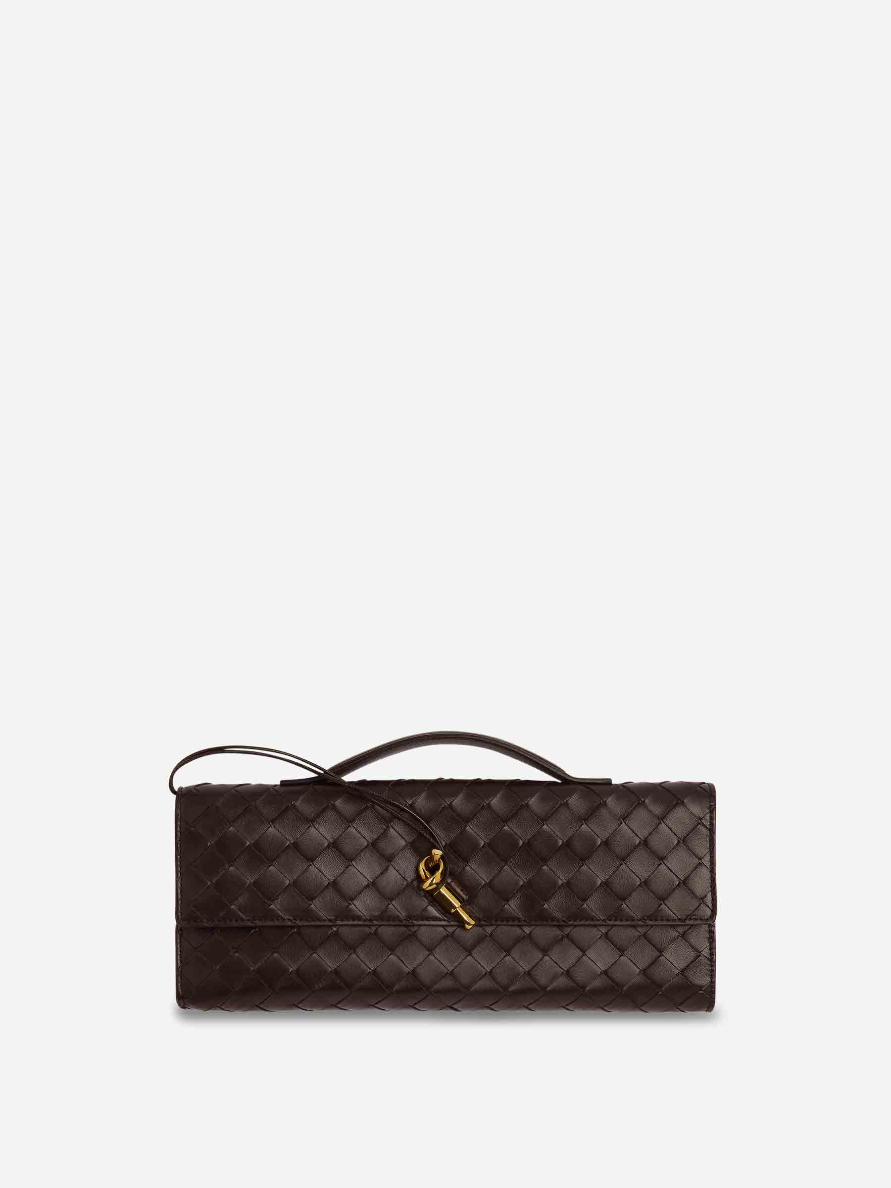 Andiamo Clutch Handbag Bottega veneta – Гарантія оригінальності – боковий вид