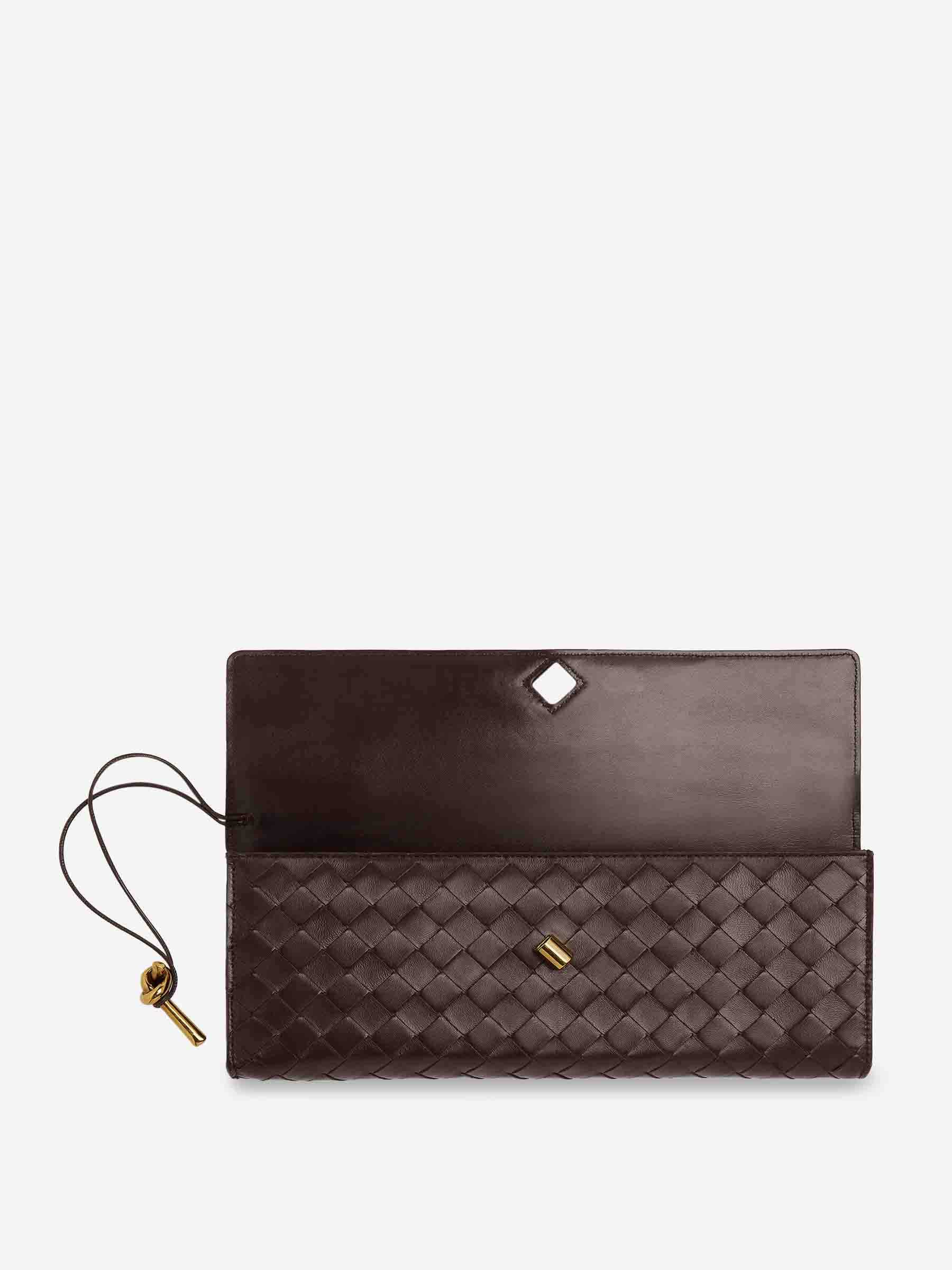 Andiamo Clutch Handbag Bottega veneta – Гарантія оригінальності – вид ззаду