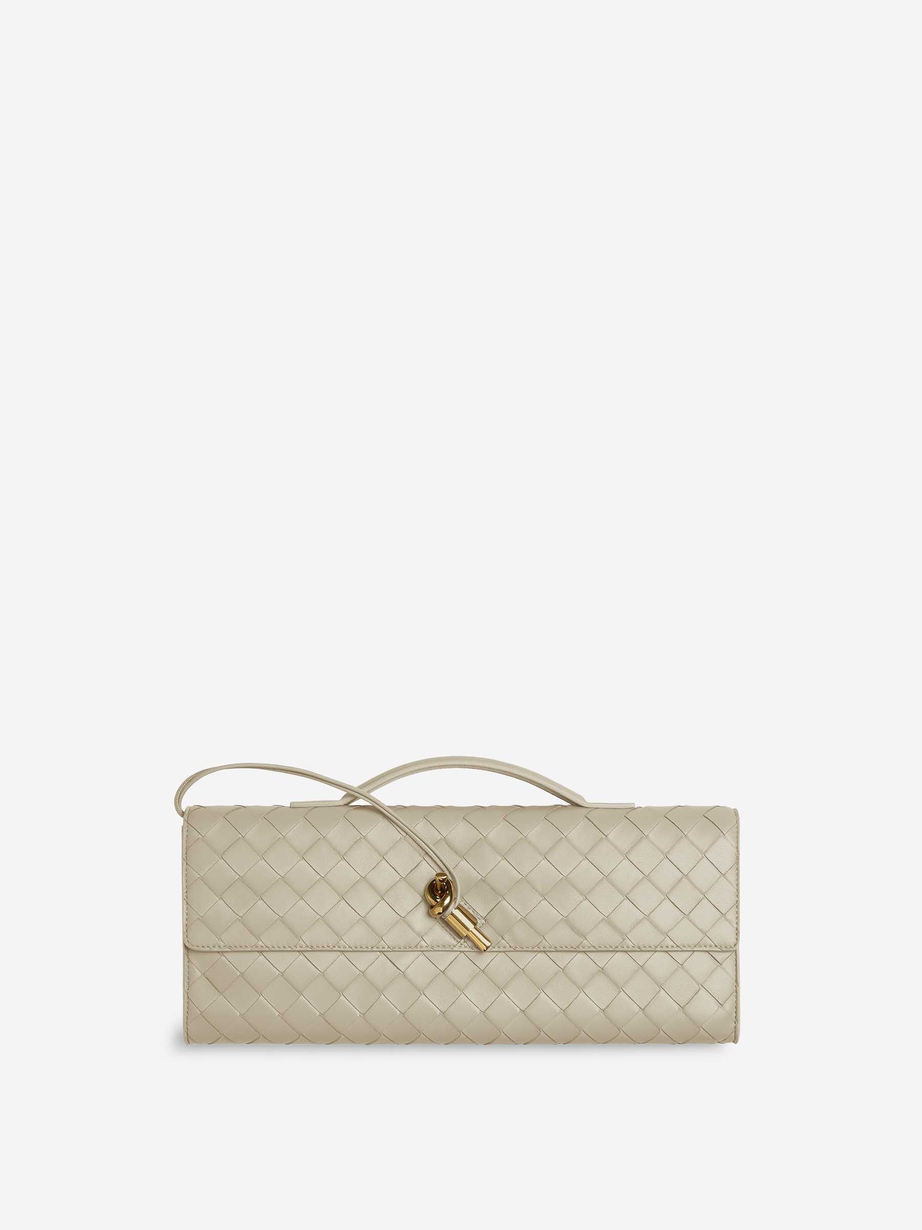 Andiamo Clutch Handbag Bottega veneta – Гарантія оригінальності – боковий вид