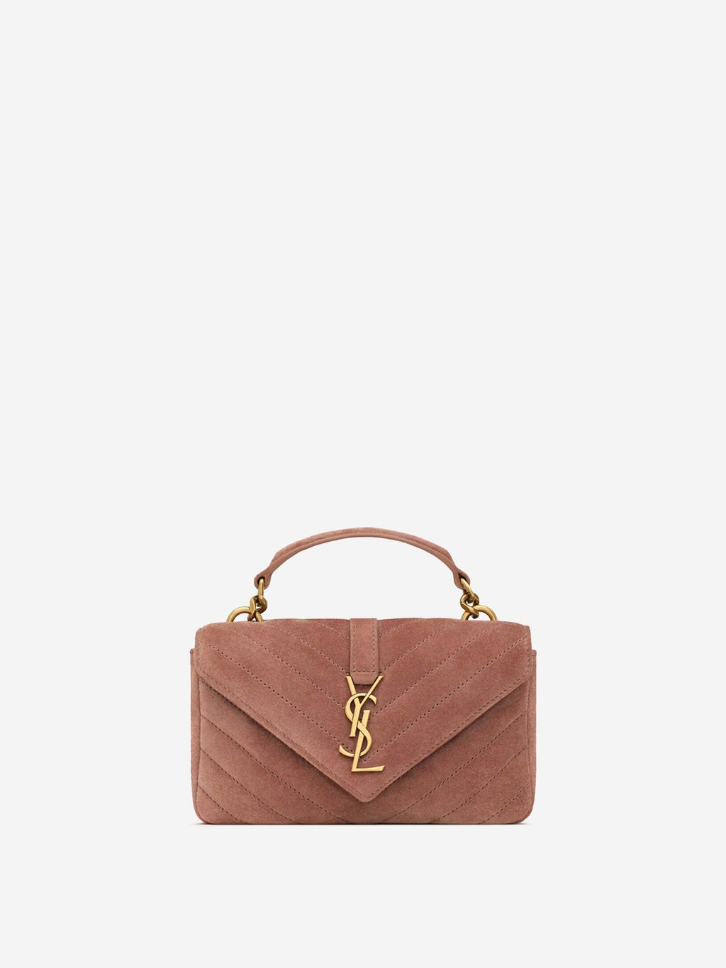 College Suede Shoulder Bag Saint laurent оригінал – Купити в Україні – боковий вид