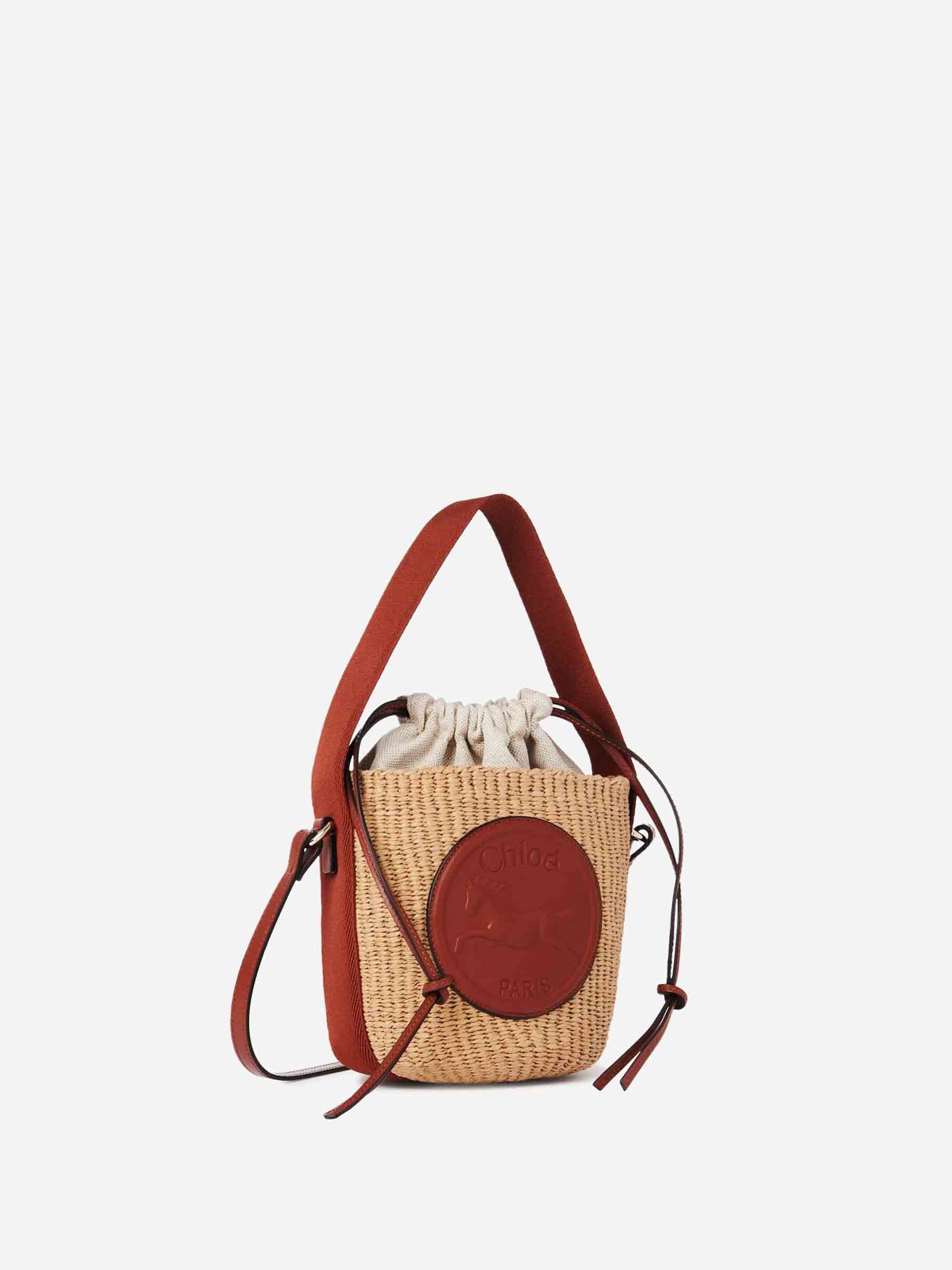 Horse Medal Raffia Shoulder Bag Chloe – Гарантія оригінальності – боковий вид