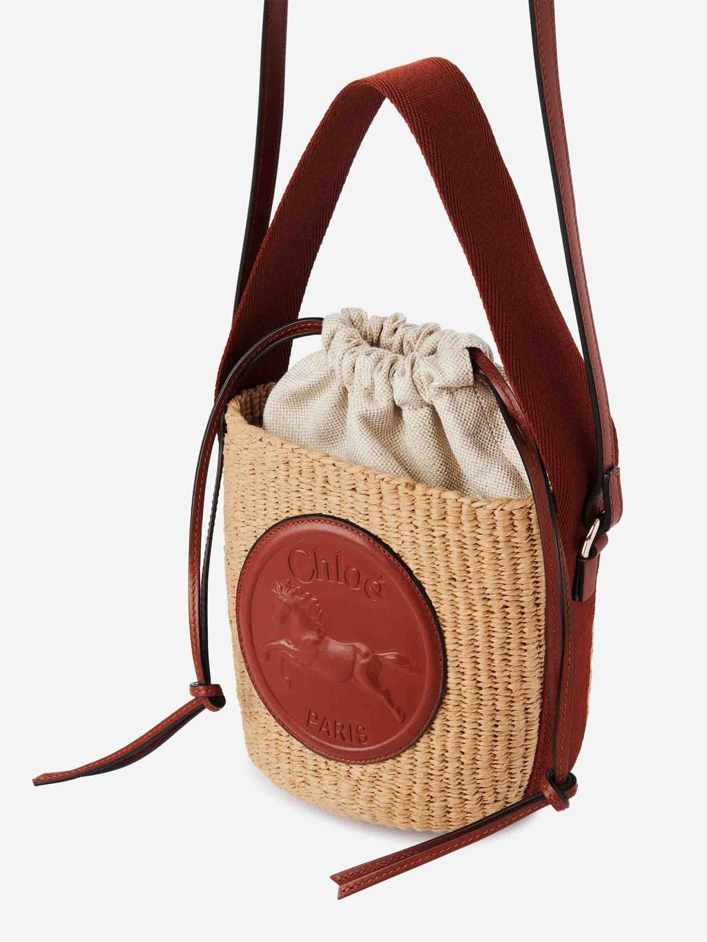 Horse Medal Raffia Shoulder Bag Chloe – Гарантія оригінальності – збільшений вид