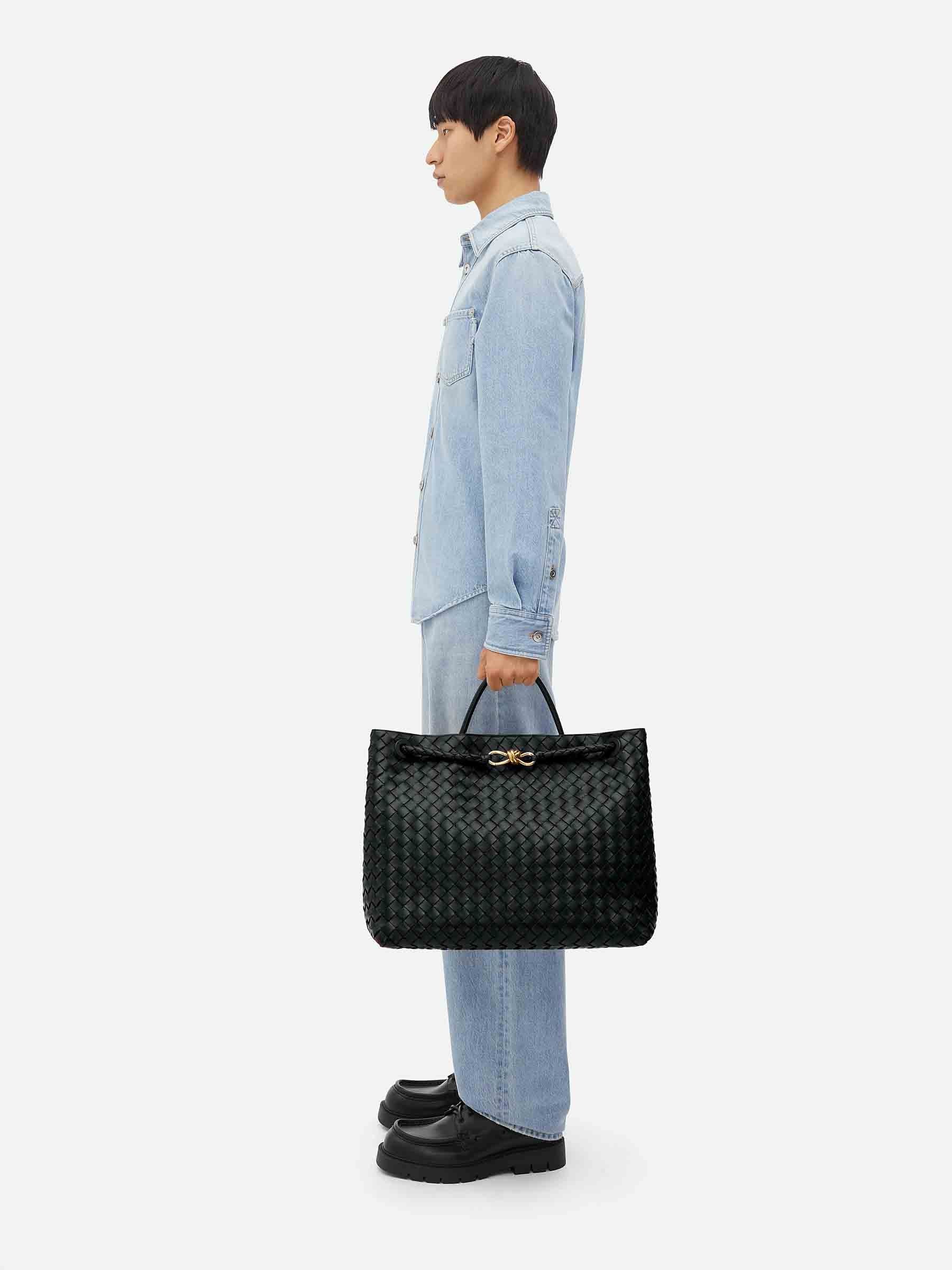 Оригінальна Andiamo Large Shoulder Bag Bottega veneta – вид ззаду