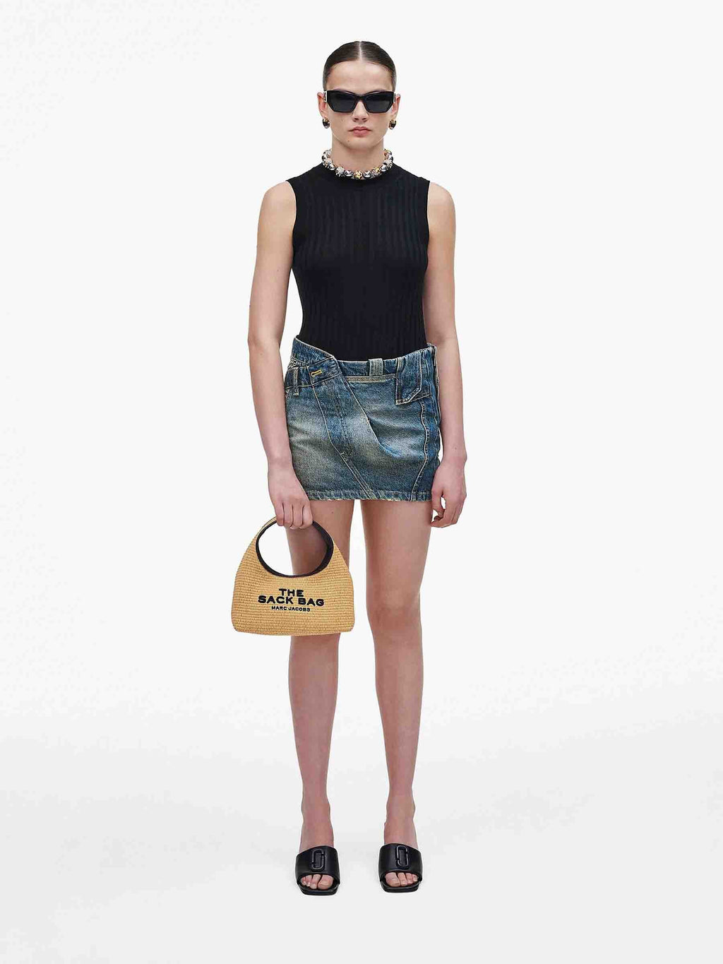 Оригінальна The Woven Mini Sack Bag Marc jacobs – вид ззаду