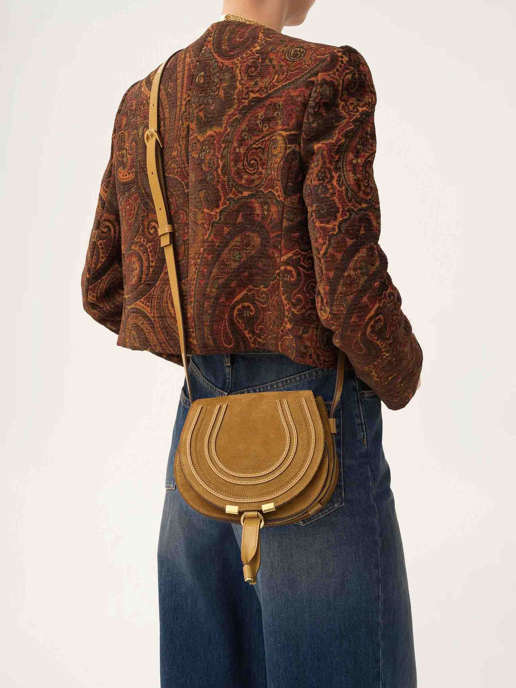 Оригінальна Marcie Saddle Crossbody Bag Chloe – вид ззаду