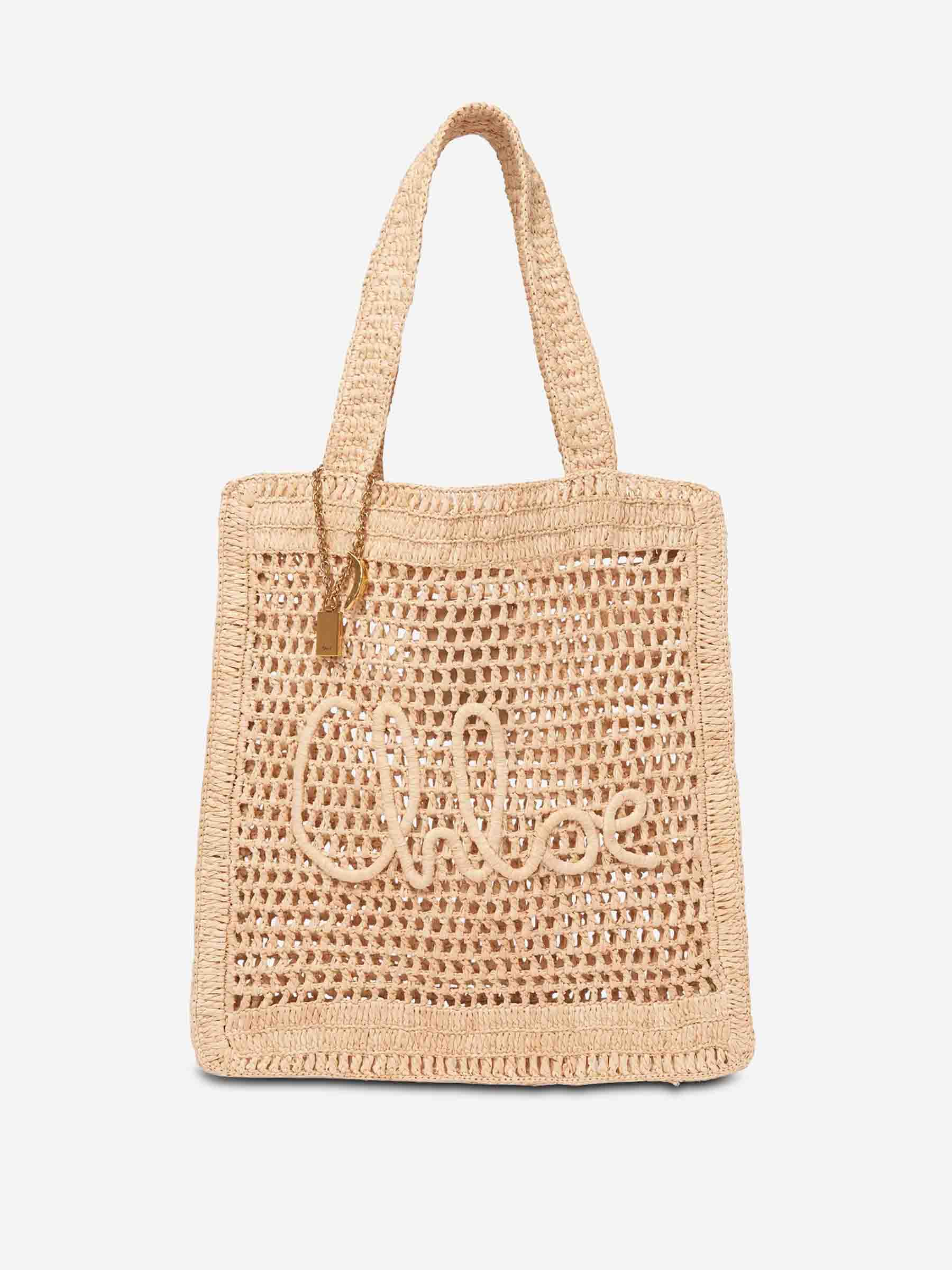 Summer Banana Raffia Tote Bag Chloe оригінал – Купити в Україні – боковий вид