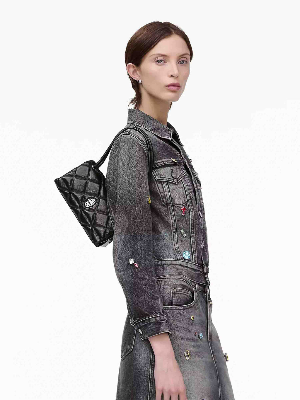 Shoulder Bag The Quilted Mini Dual Marc jacobs – Гарантія оригінальності – вид ззаду