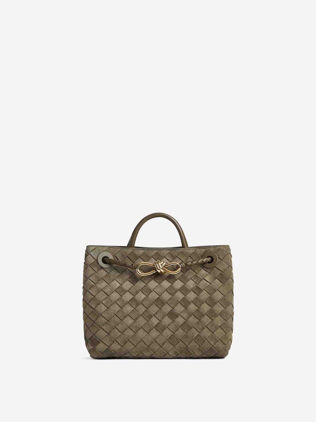 Small Andamio Handbag Bottega veneta – Гарантія оригінальності – боковий вид