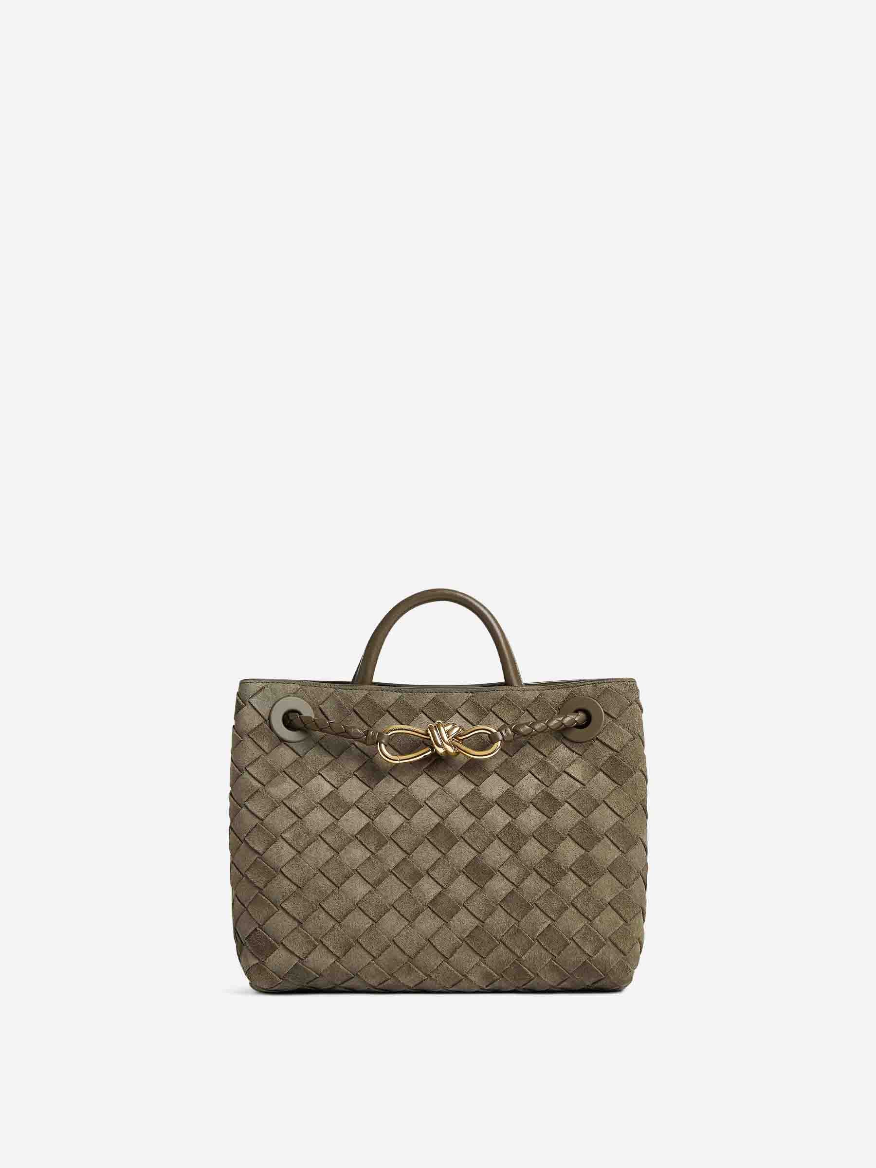 Small Andamio Handbag Bottega veneta – Гарантія оригінальності – боковий вид