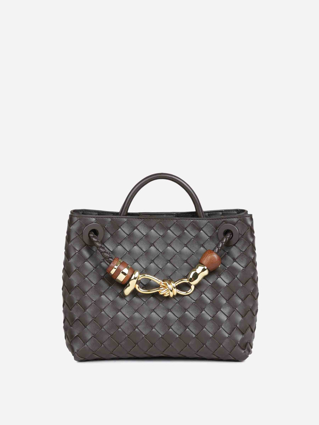 Small Andiamo Bag Bottega veneta – Гарантія оригінальності – боковий вид