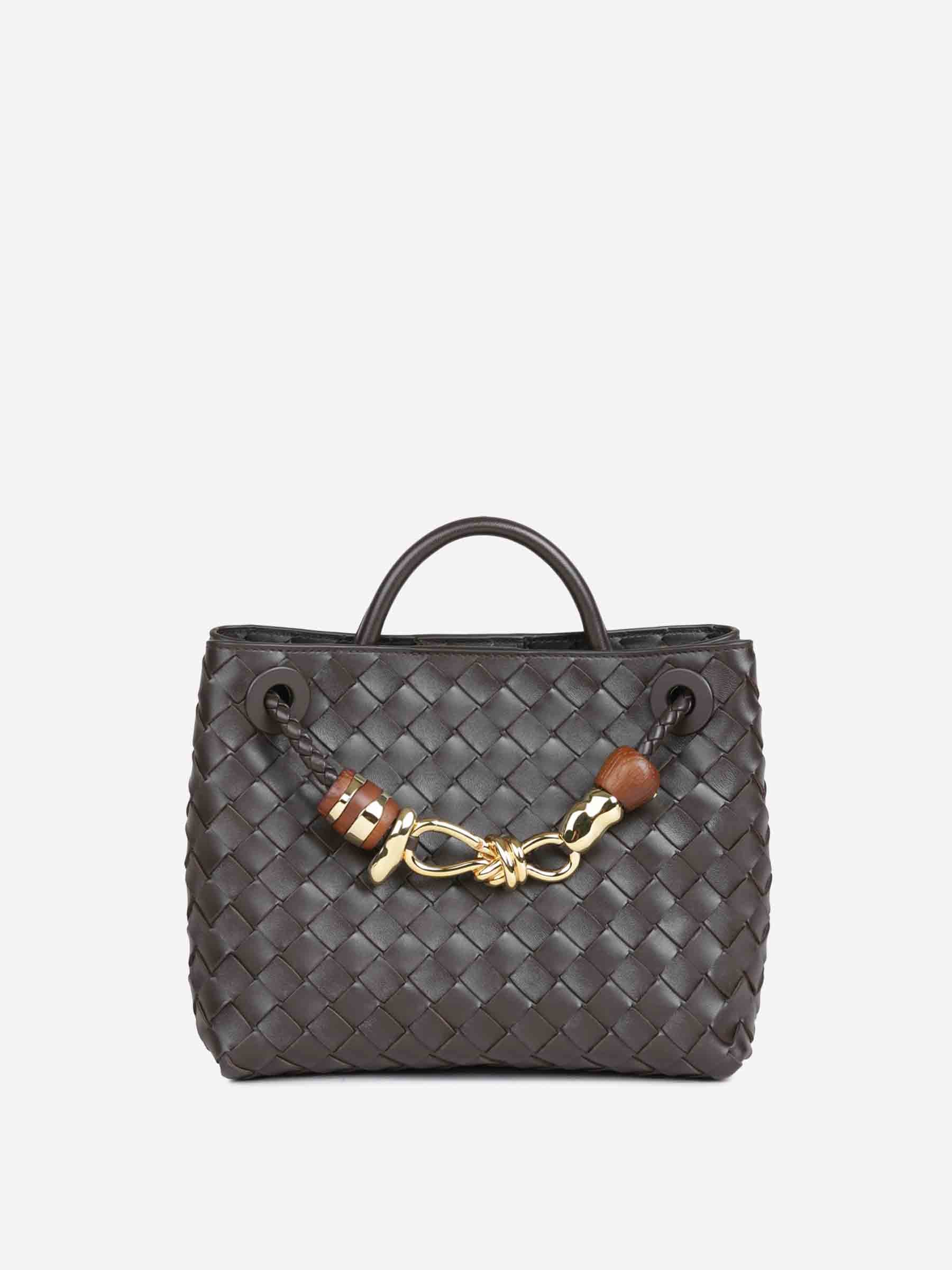 Small Andiamo Bag Bottega veneta – Гарантія оригінальності – боковий вид