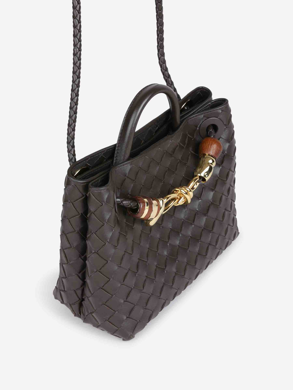 Small Andiamo Bag Bottega veneta – Гарантія оригінальності – вид ззаду