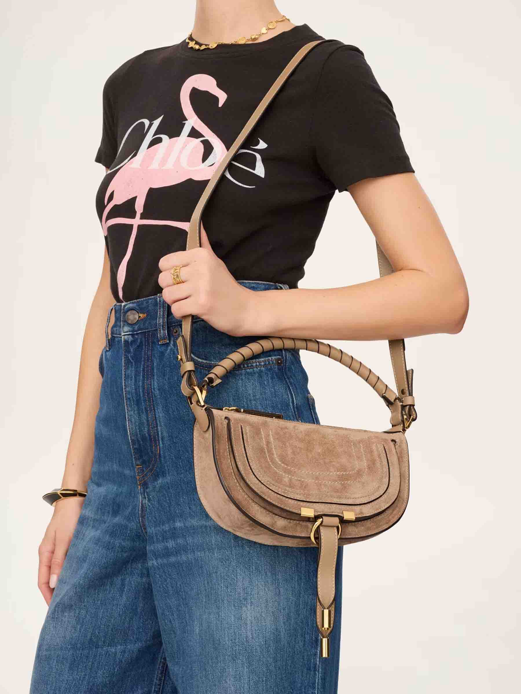 Marcie Leather Bag Chloe оригінал – Купити в Україні – вид ззаду