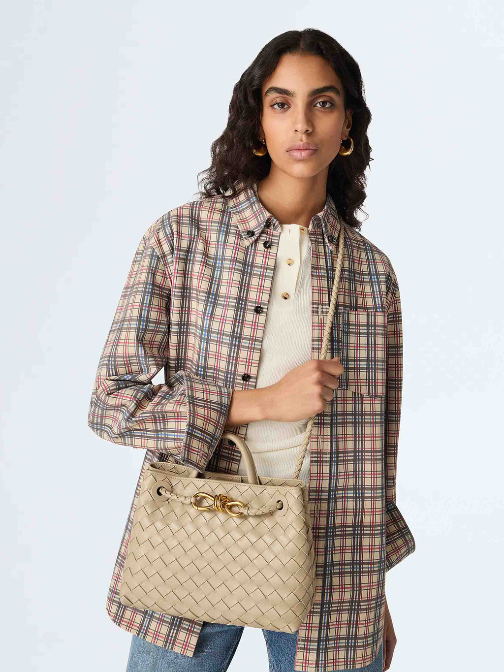 Small Andiamo Bag Bottega veneta – Гарантія оригінальності – вид ззаду