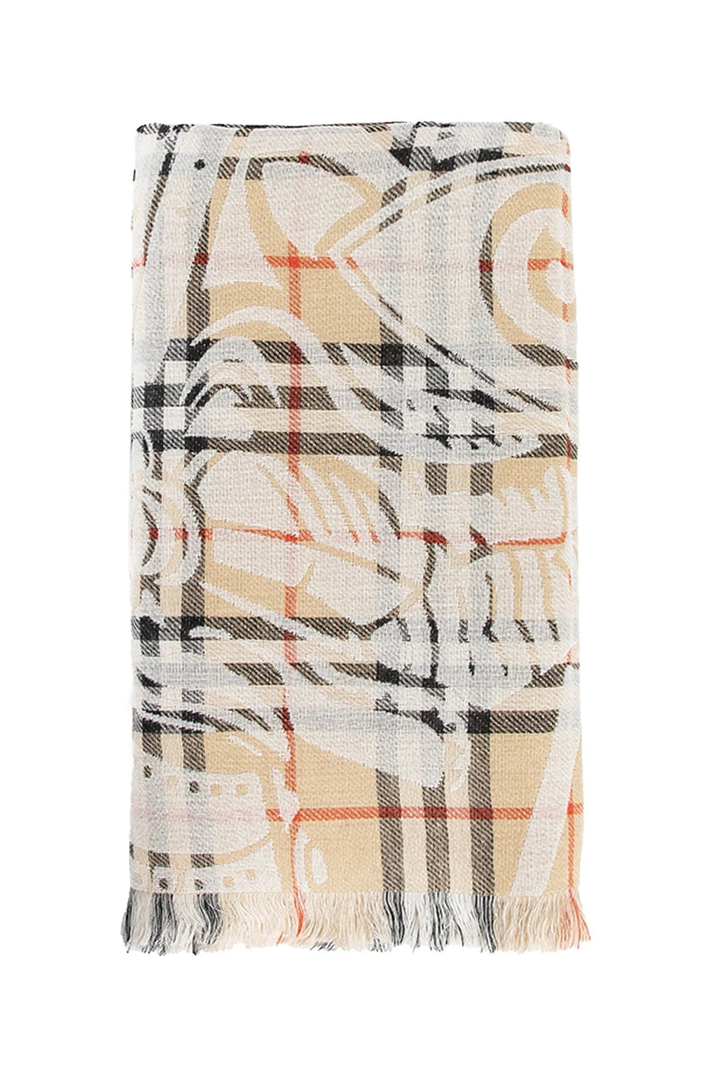 Оригінальна Woman Beige Scarves Burberry – боковий вид