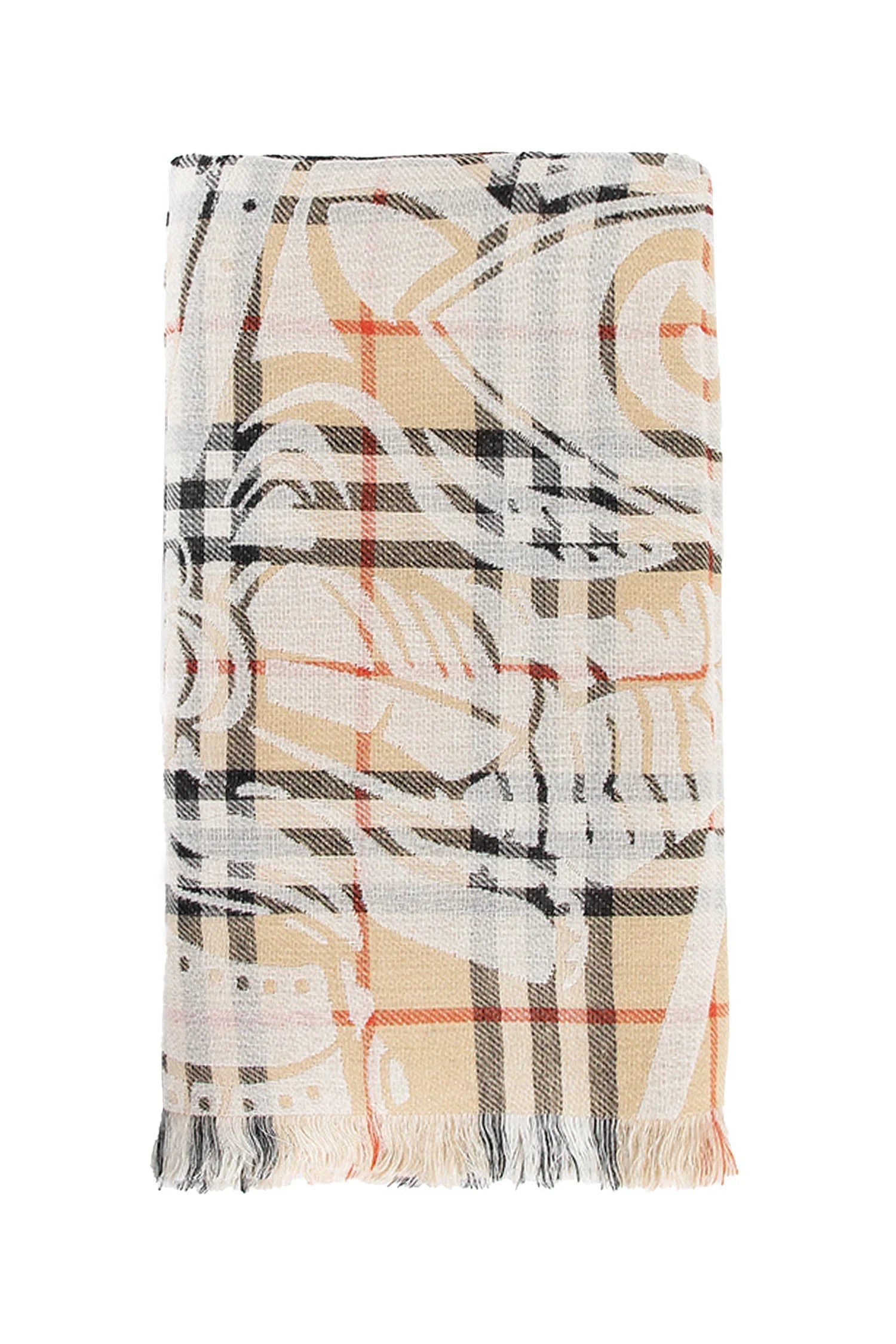 Оригінальна Woman Beige Scarves Burberry – боковий вид