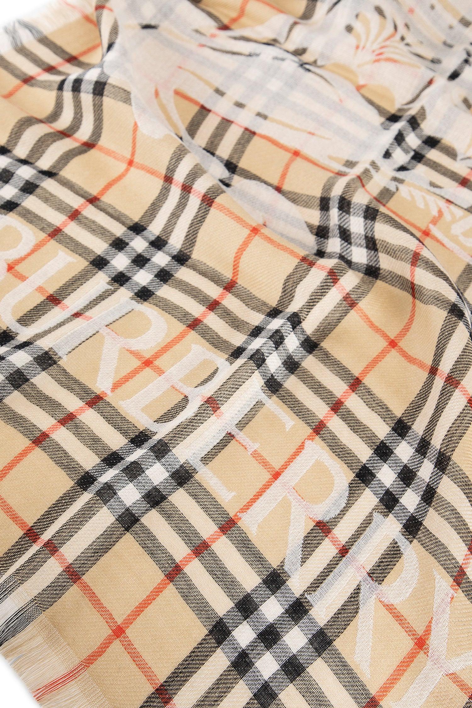 Оригінальна Woman Beige Scarves Burberry – вид ззаду