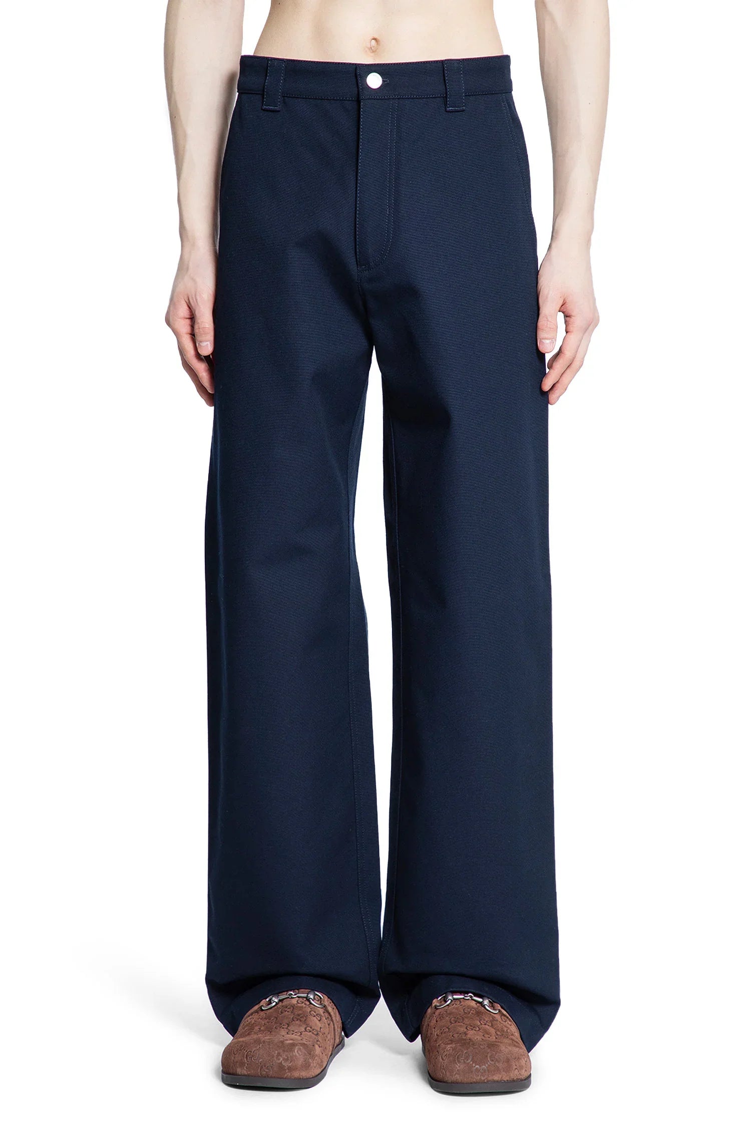 Оригінальна Heavy Cotton Canvas Workwear Trousers Gucci – вид ззаду