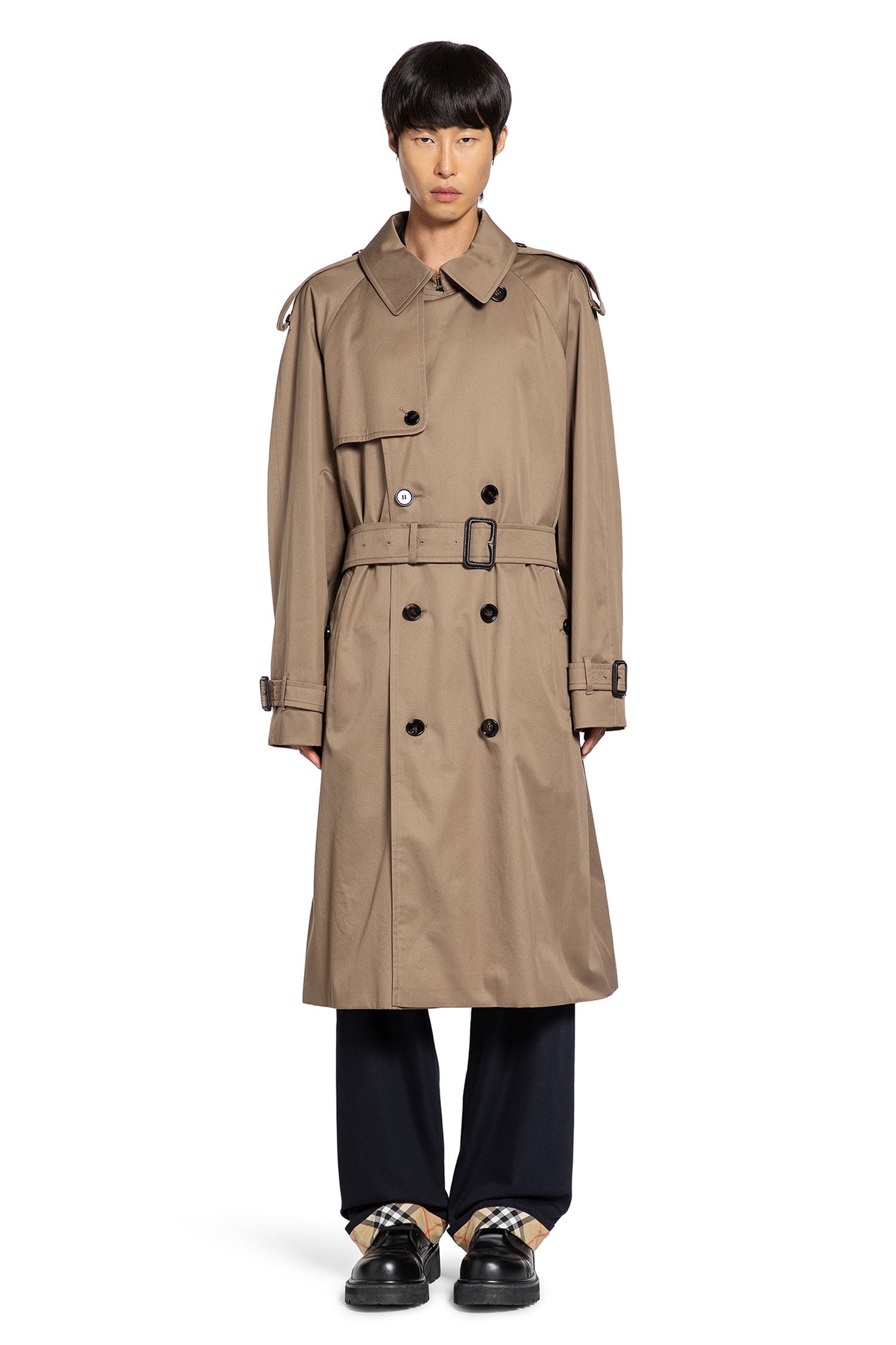 Long Gabardine Trench Coat Burberry оригінал – Купити в Україні – вид ззаду