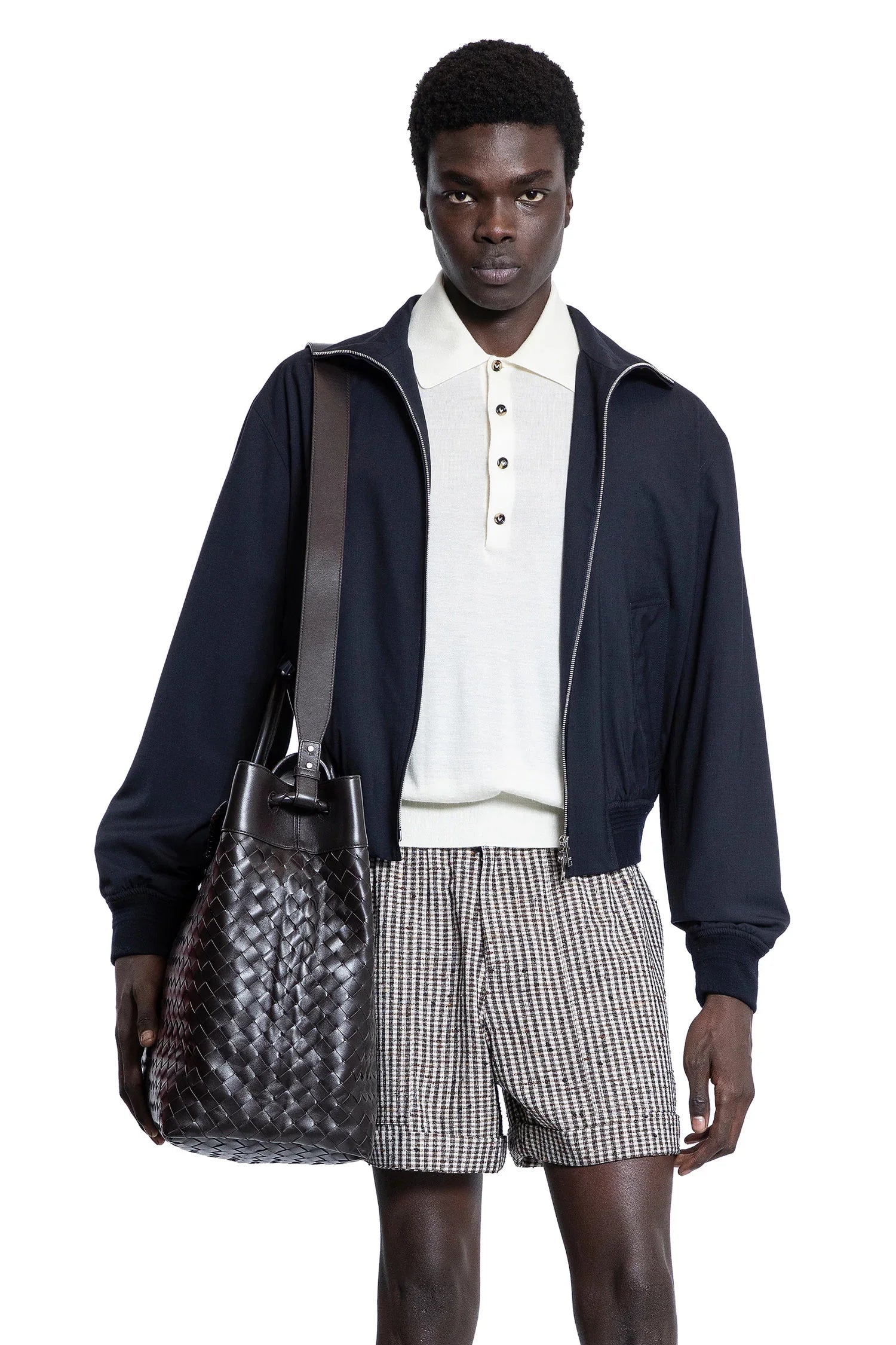 Оригінальна Man Blue Jackets Bottega veneta – боковий вид