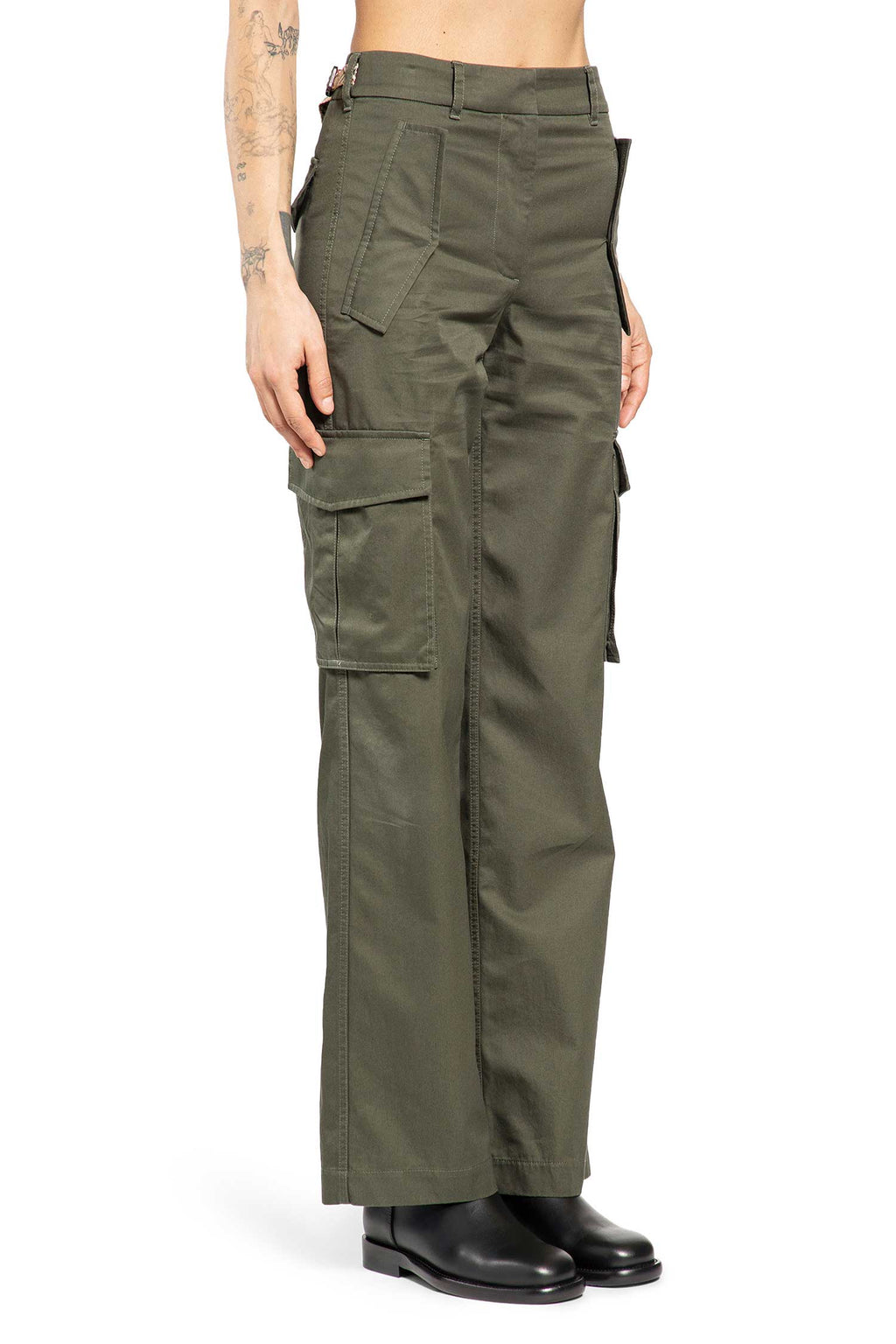 Check Trim Gabardine Cargo Trousers Burberry оригінал – Купити в Україні – детальний вид