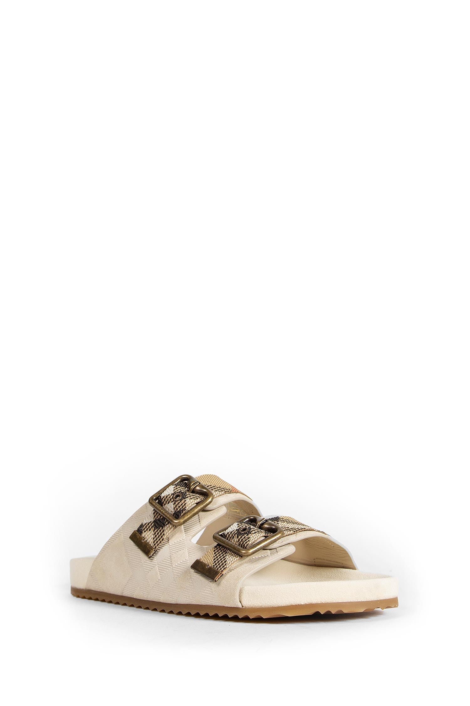 Double Bouckle Checked Sandals Burberry – Гарантія оригінальності – вид ззаду