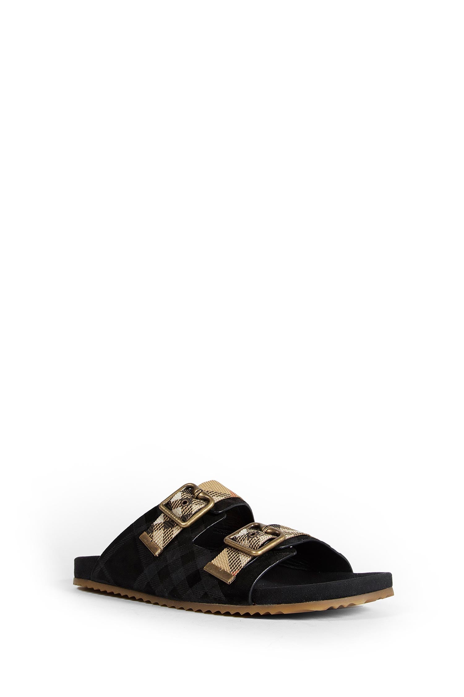 Double Buckle Checked Sandals Burberry оригінал – Купити в Україні – вид ззаду