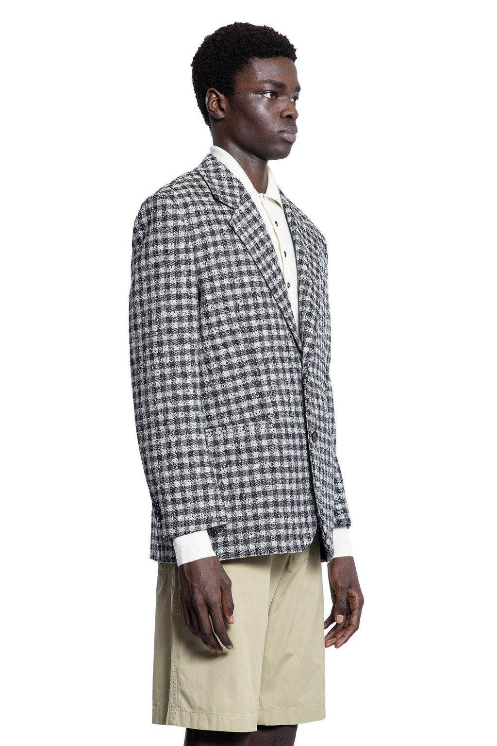 Bouclé Gingham Wool Blazer Bottega veneta оригінал – Купити в Україні – детальний вид