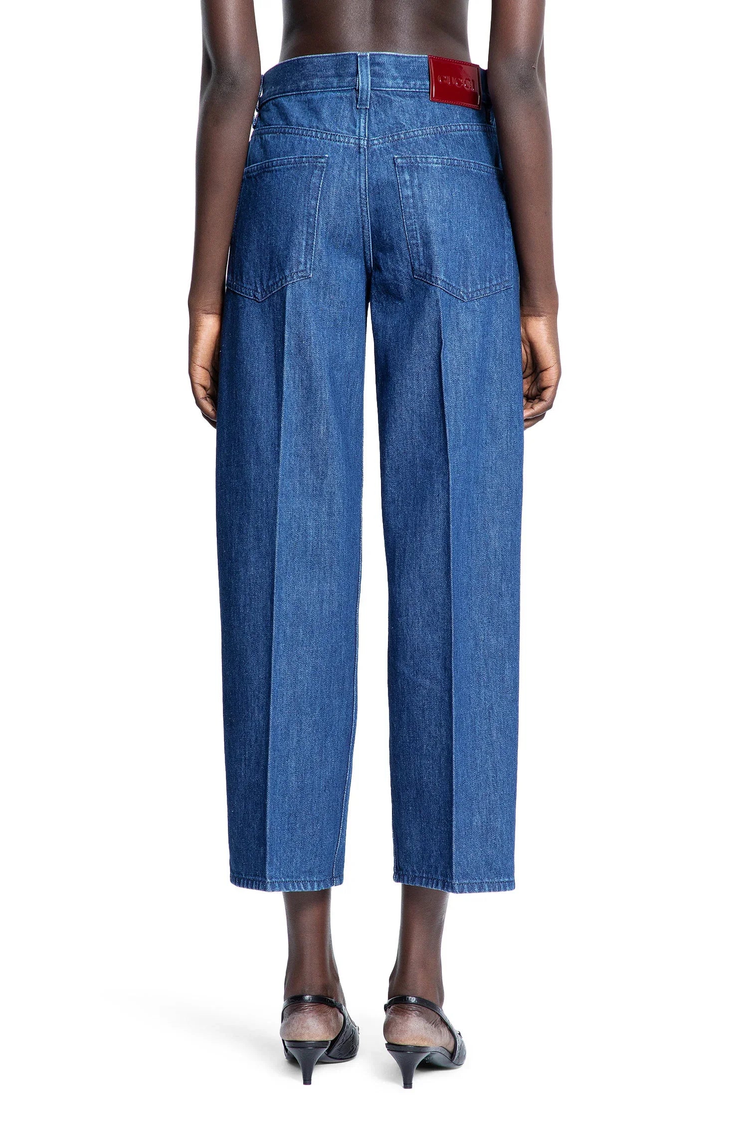 Cropped Straight Leg 5 Pocket Jeans Gucci – Гарантія оригінальності – збільшений вид