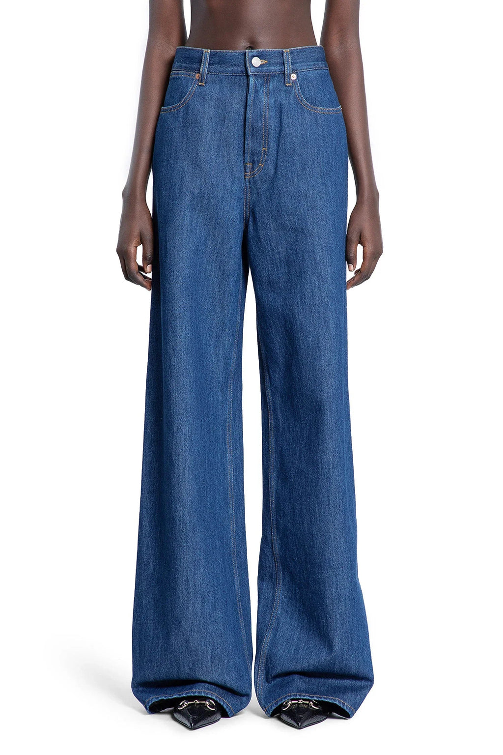 Оригінальна Woman Blue Jeans Gucci – вид ззаду