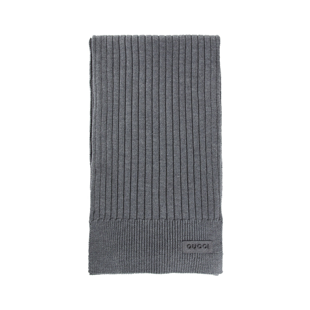 Оригінальна Rib Knit Wool Scarf Gucci – збільшений вид