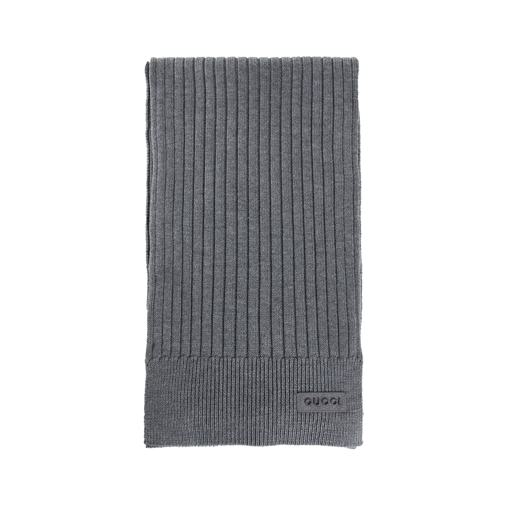 Оригінальна Rib Knit Wool Scarf Gucci – збільшений вид