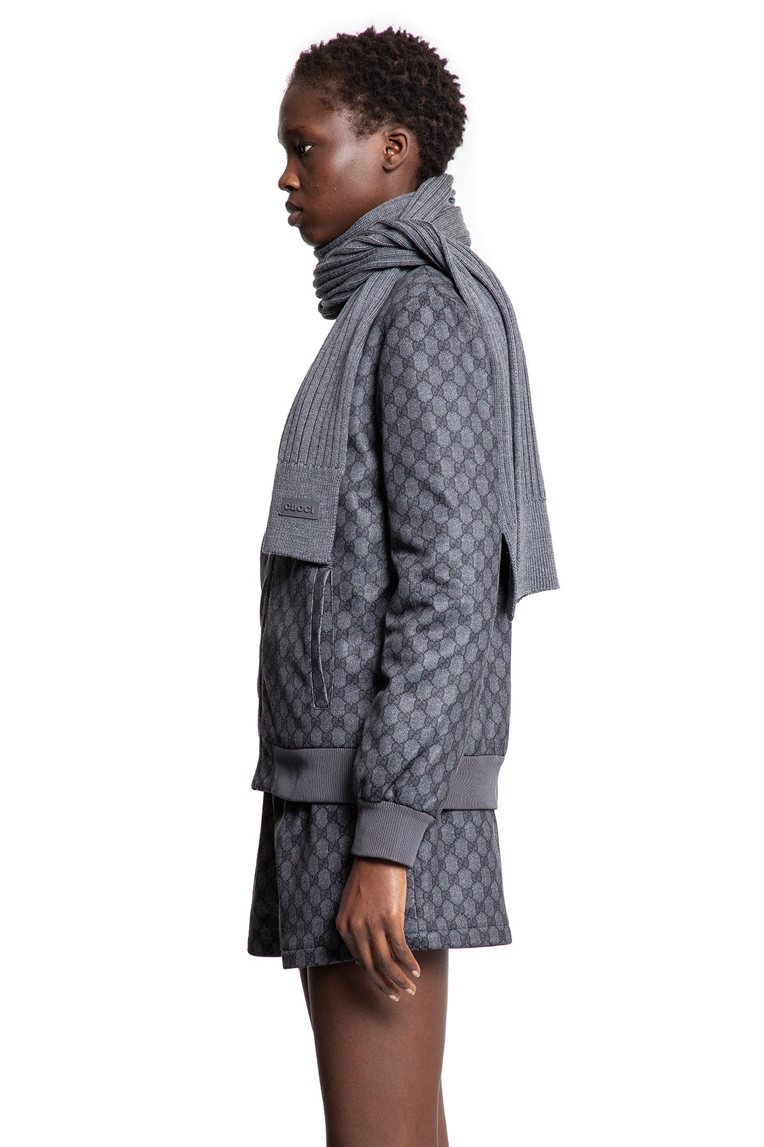 Оригінальна Rib Knit Wool Scarf Gucci – детальний вид