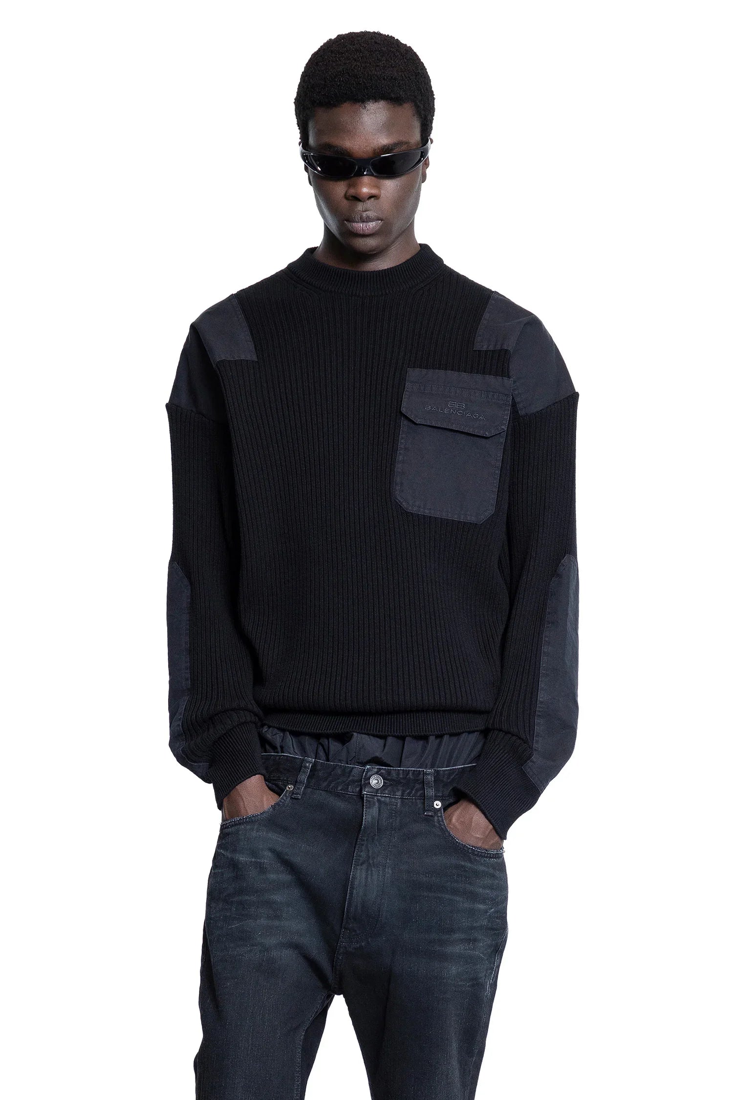 Military Sweater Balenciaga оригінал – Купити в Україні – боковий вид