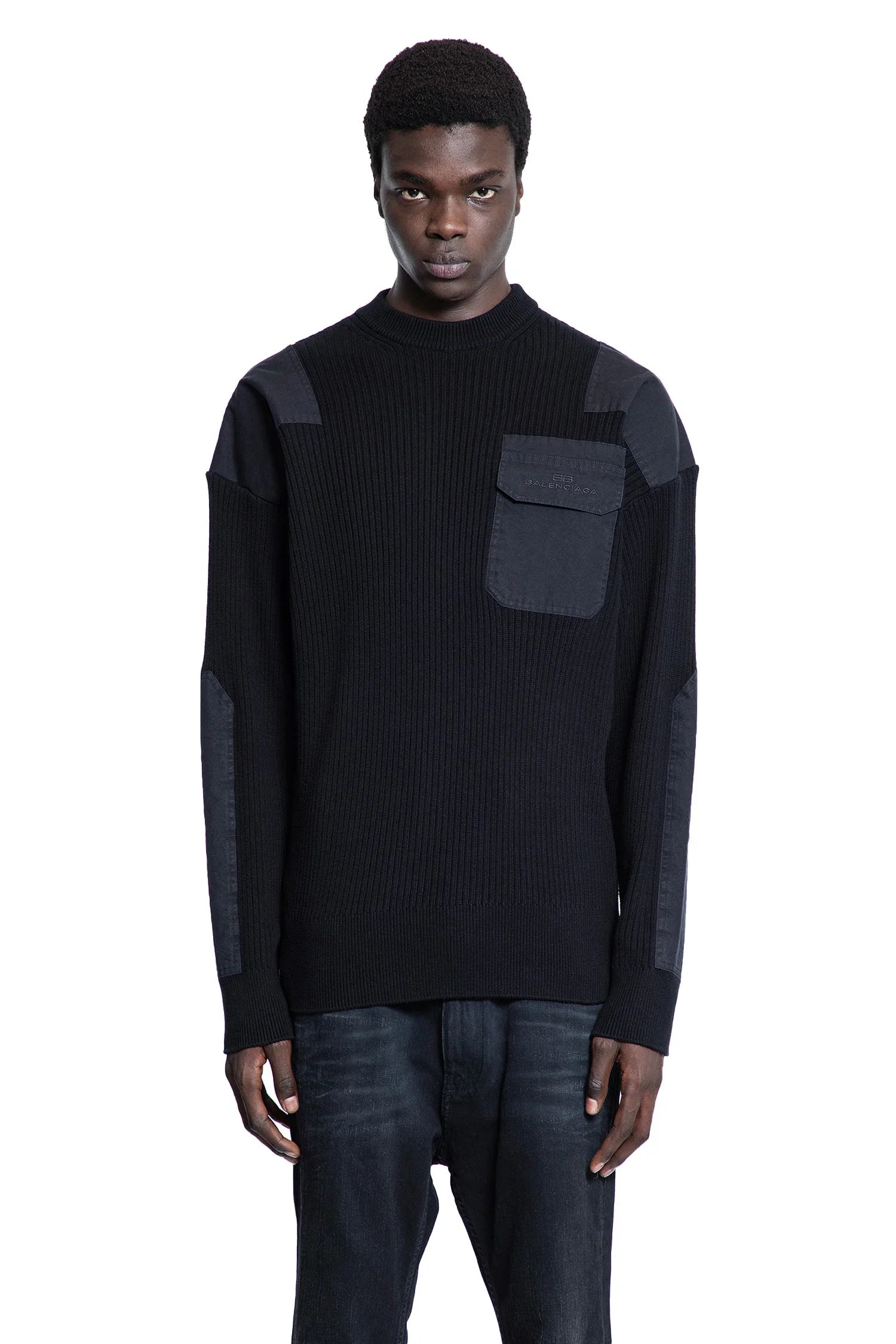 Military Sweater Balenciaga оригінал – Купити в Україні – вид ззаду
